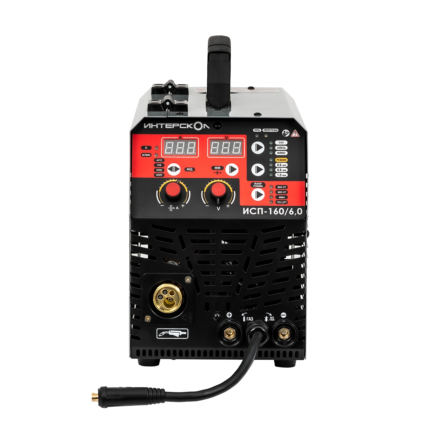 Аппарат сварочный электродуговой инверторный ИНТЕРСКОЛ ИСП-160/6,0, 9000 Вт, 663.1.0.70