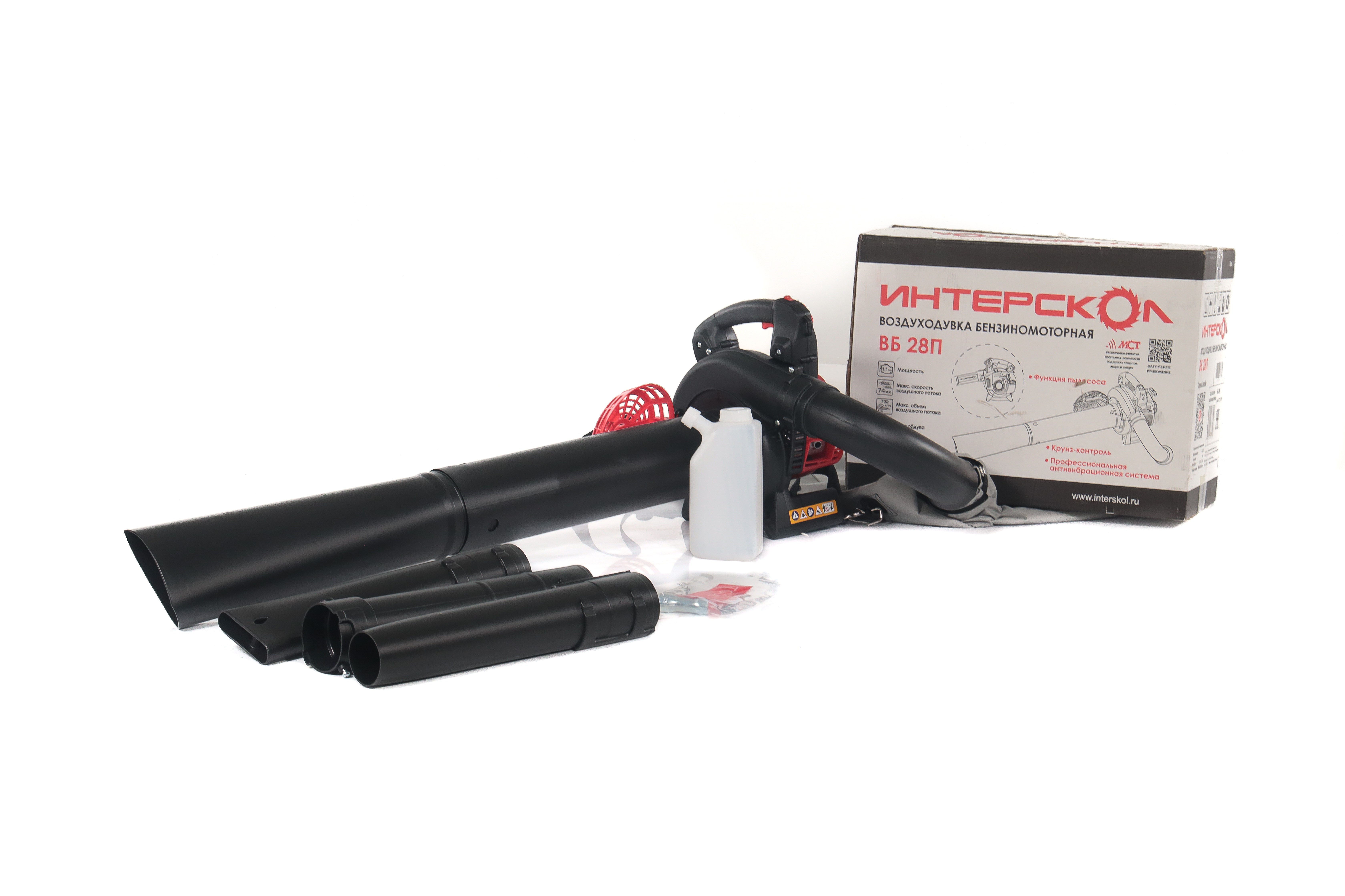 Воздуходувка бензиновая ИНТЕРСКОЛ ВБ 28П, 0.8 кВт, 752 м³/ч (677.0.0.70)