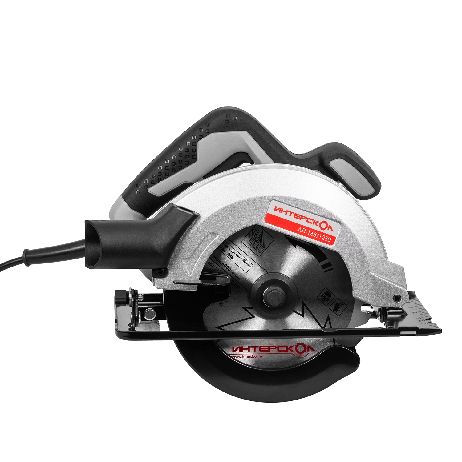 Дисковая пила ИНТЕРСКОЛ ДП-165/1250, 1250 Вт, 165 мм, 5500 об/мин (682.0.0.00)