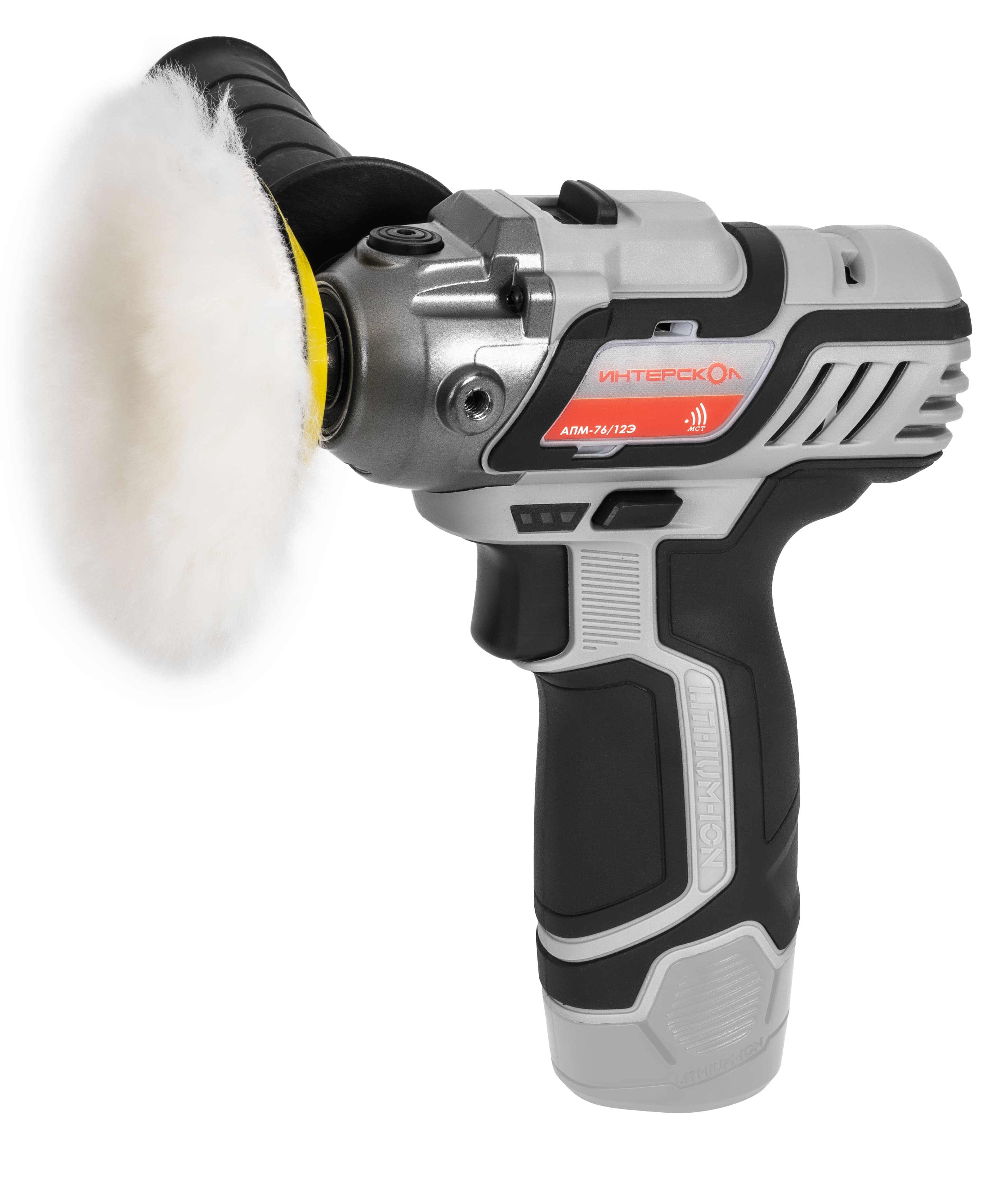 Аккумуляторная полировальная машина ИНТЕРСКОЛ АПМ-76/12Э, 12 В, 76 мм, 8300 об/мин, без АКБ и ЗУ (806.0.0.70)