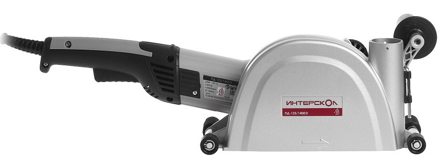 Штроборез ИНТЕРСКОЛ ПД-125/1400Э, 1400 Вт, 125 мм, 9500 об/мин (372.1.0.00)
