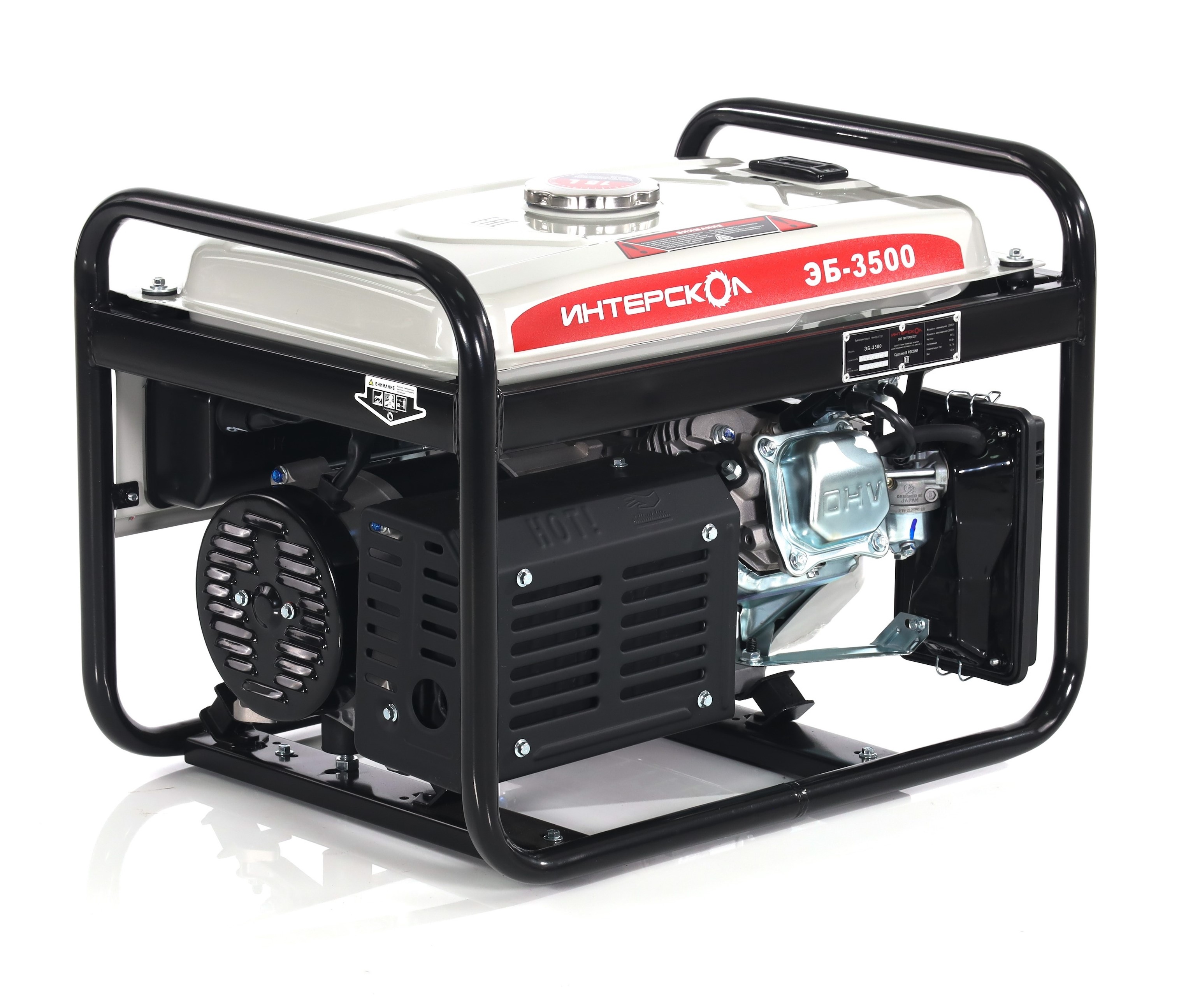 Генератор бензиновый ИНТЕРСКОЛ ЭБ-3500 синхронный, 2.5 кВт, (794.0.0.40)