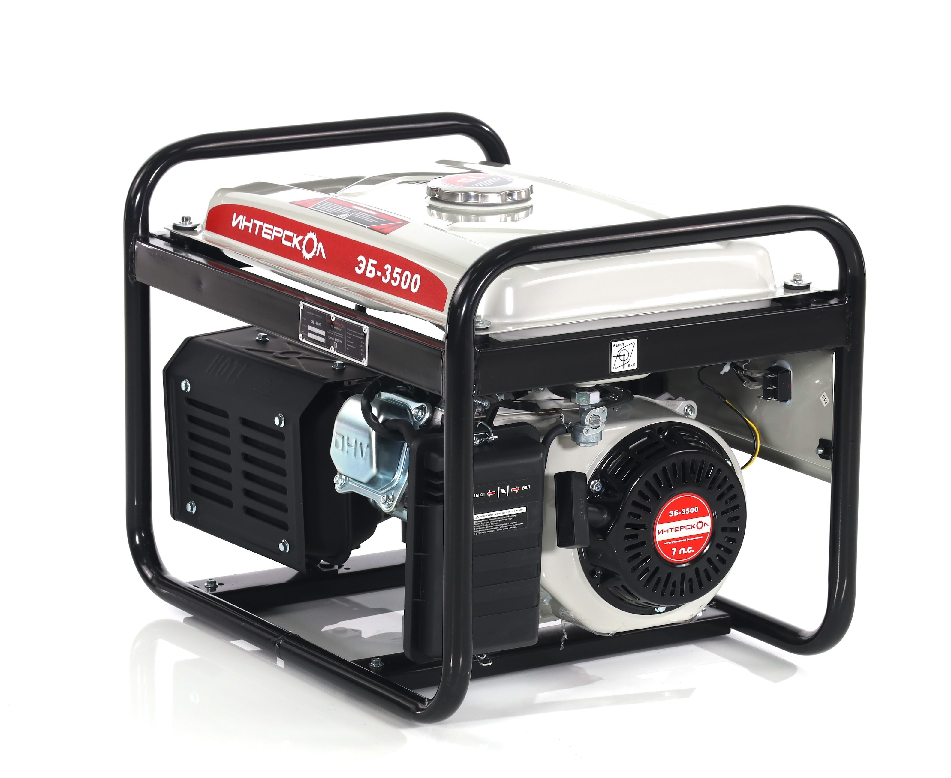 Генератор бензиновый ИНТЕРСКОЛ ЭБ-3500 синхронный, 2.5 кВт, (794.0.0.40)