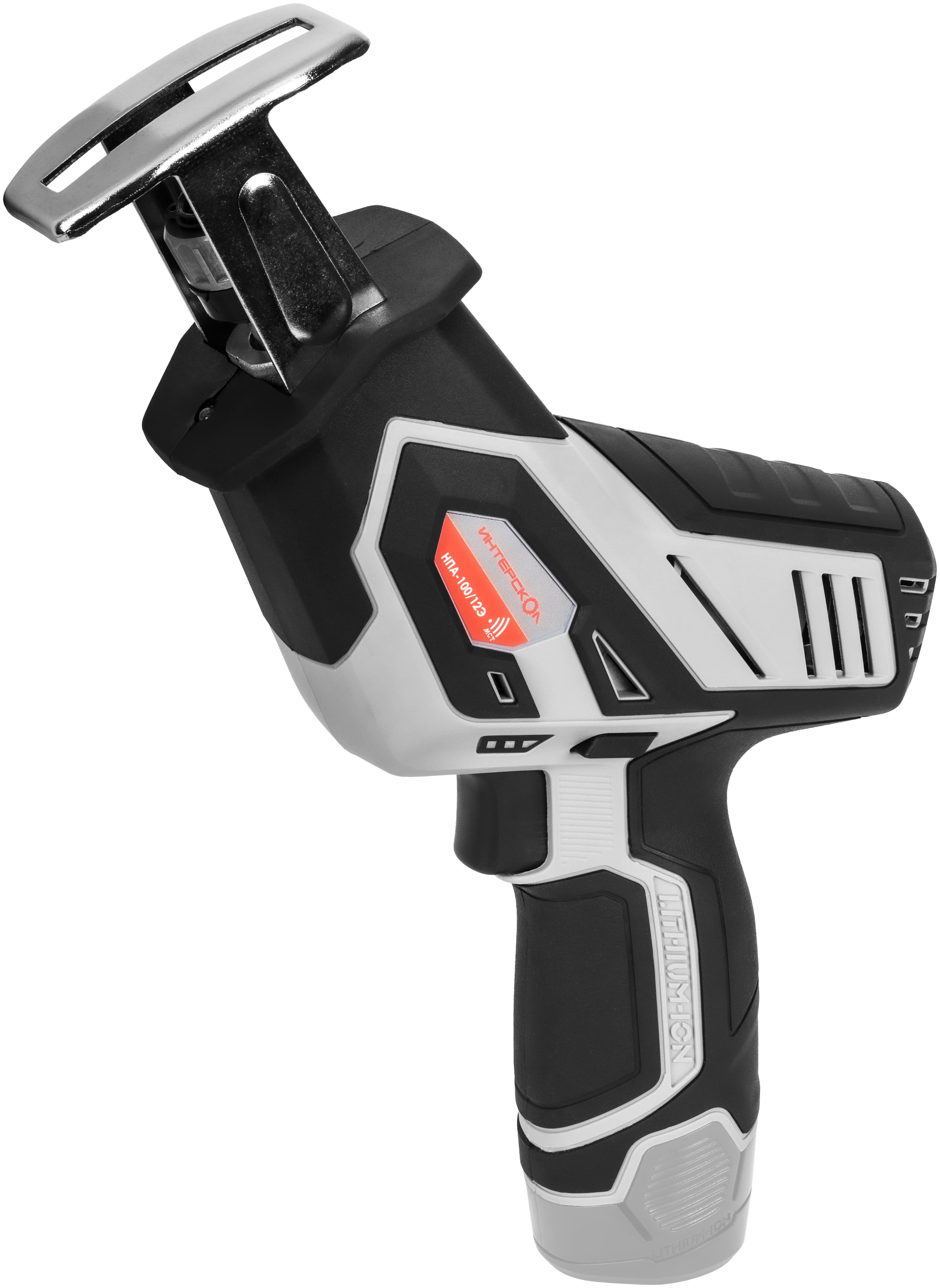 Аккумуляторная ножовочная пила ИНТЕРСКОЛ НПА-100/12Э,, 12 В, 3000 ход/мин, 15 мм, без АКБ и ЗУ (805.0.0.70)