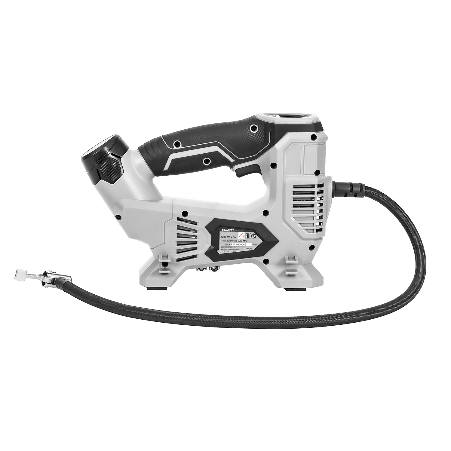 Аккумуляторный компрессор ИНТЕРСКОЛ АКА-8/12ЭМ, 12 В, 10.3 бар, 60 л/мин, с АКБ 2 Ач и ЗУ