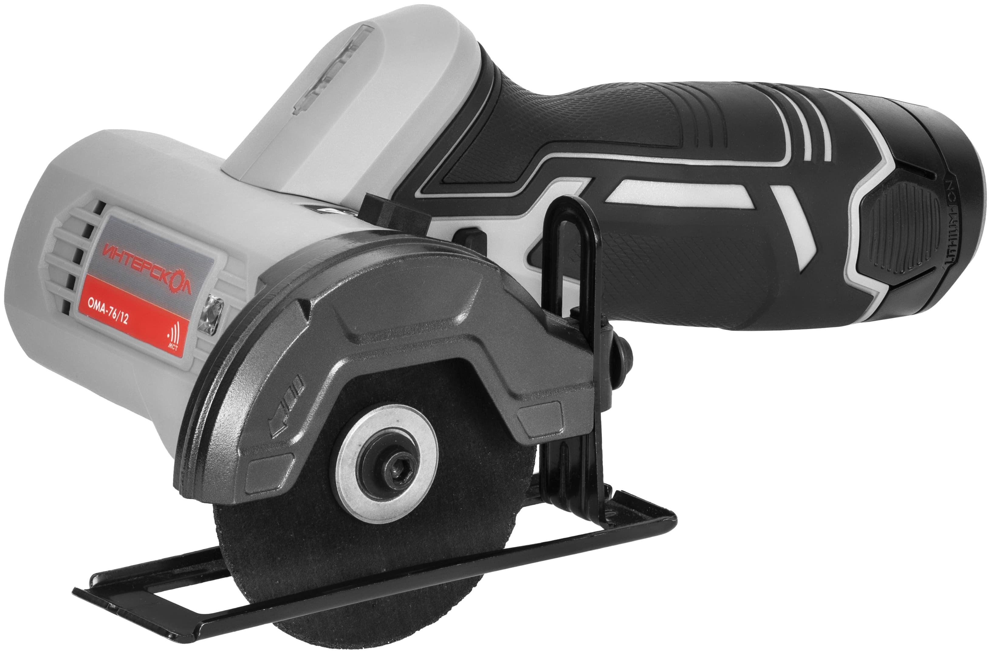 Аккумуляторная отрезная машина ИНТЕРСКОЛ ОМА-76/12, 12 В12500 об/мин, с 2 АКБ 2 Ач и ЗУ (810.2.2.70)