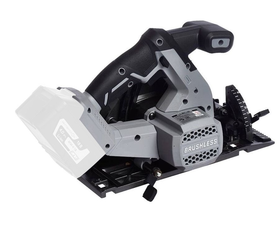 Аккумуляторная дисковая пила ИНТЕРСКОЛ ДПА-165/18В, 18 В, 165 мм, 5000 об/мин, без АКБ и ЗУ (577.0.0.70)