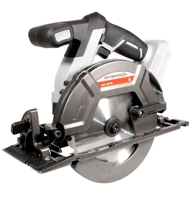 Аккумуляторная дисковая пила ИНТЕРСКОЛ ДПА-165/18В, 18 В, 165 мм, 5000 об/мин, без АКБ и ЗУ (577.0.0.70)