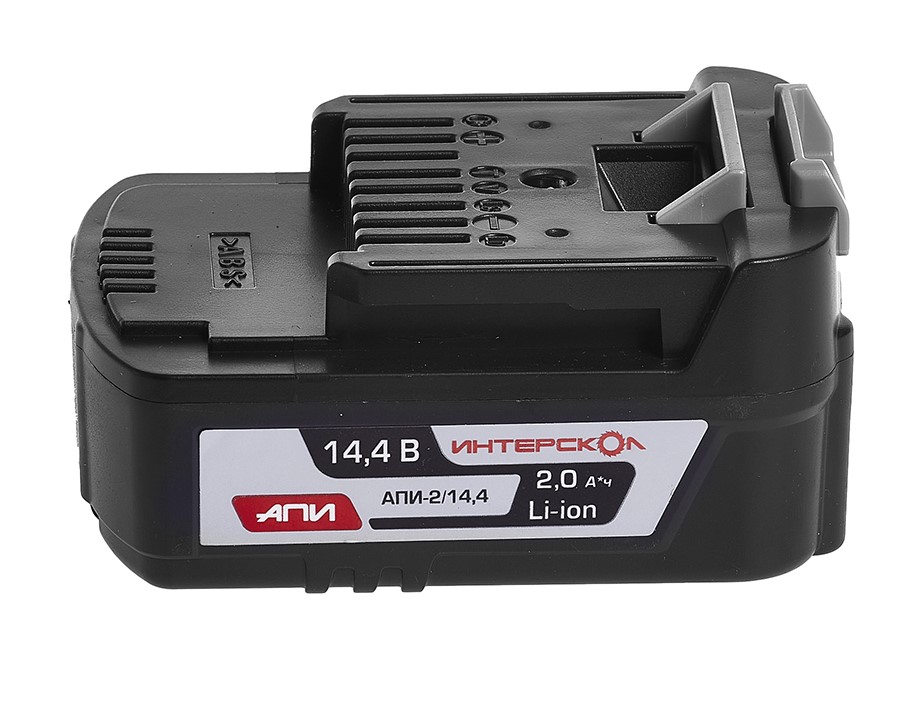 Аккумуляторный слайдерный блок ИНТЕРСКОЛ АПИ-2/14,4, Li-Ion, 14.4 В, 2 Ач, 1 шт. (2400.018)