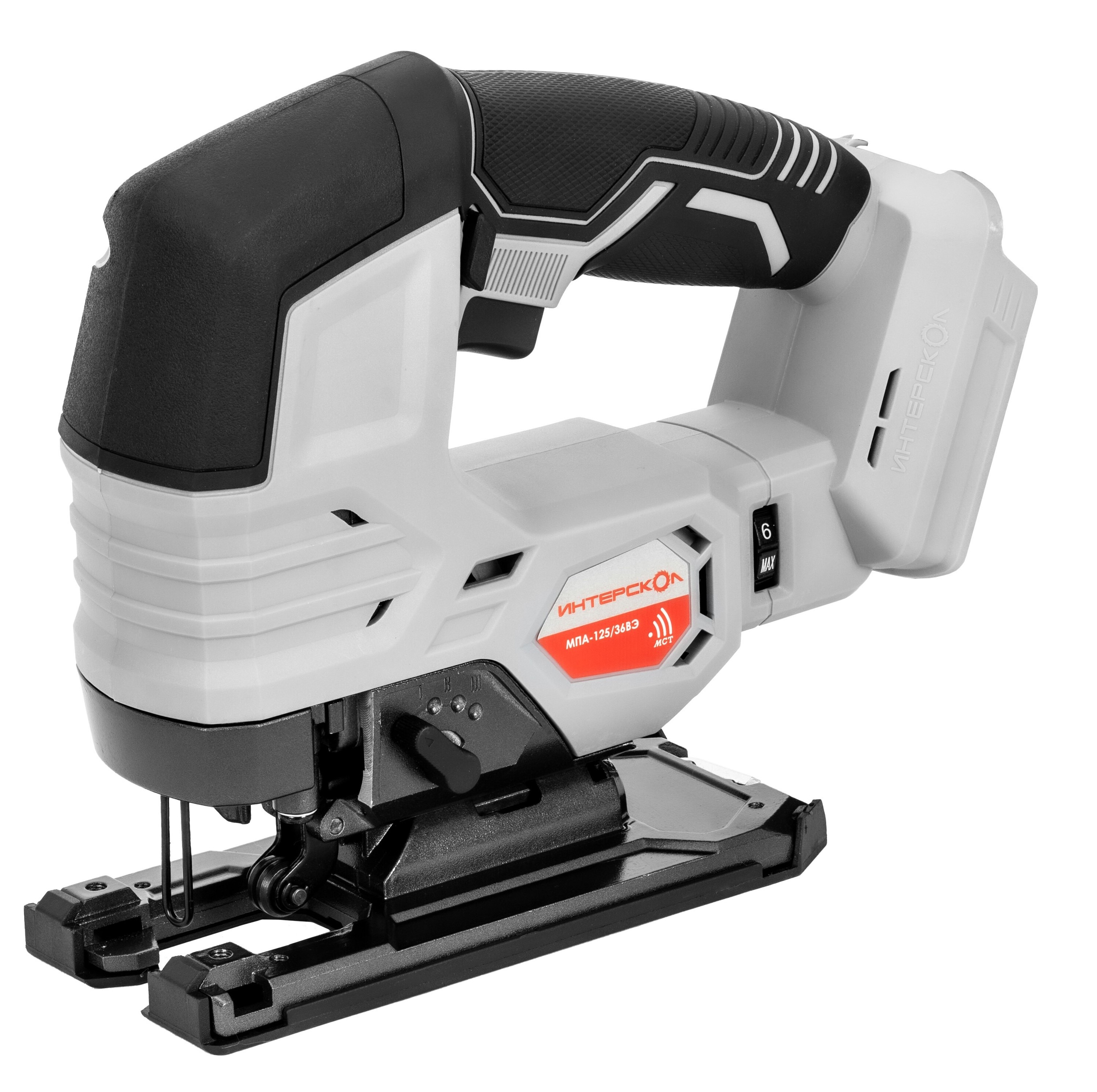 Аккумуляторный лобзик ИНТЕРСКОЛ МПА-125/36ВЭ, 36 В, 3000 ход/мин, 26 мм, с АКБ 2.5 Ач и ЗУ (822.0.0.70-B25C)