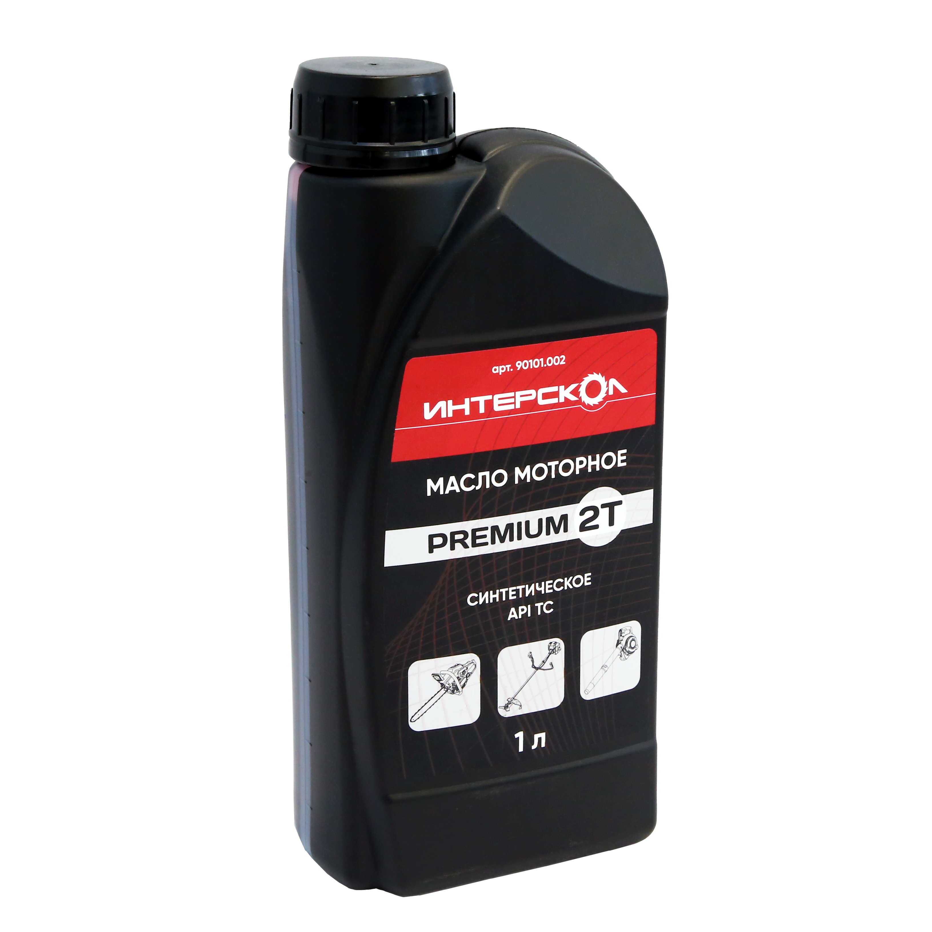 Масло моторное ИНТЕРСКОЛ Premium, 2-х тактное, синтетическое, 1000 мл (90101.002)