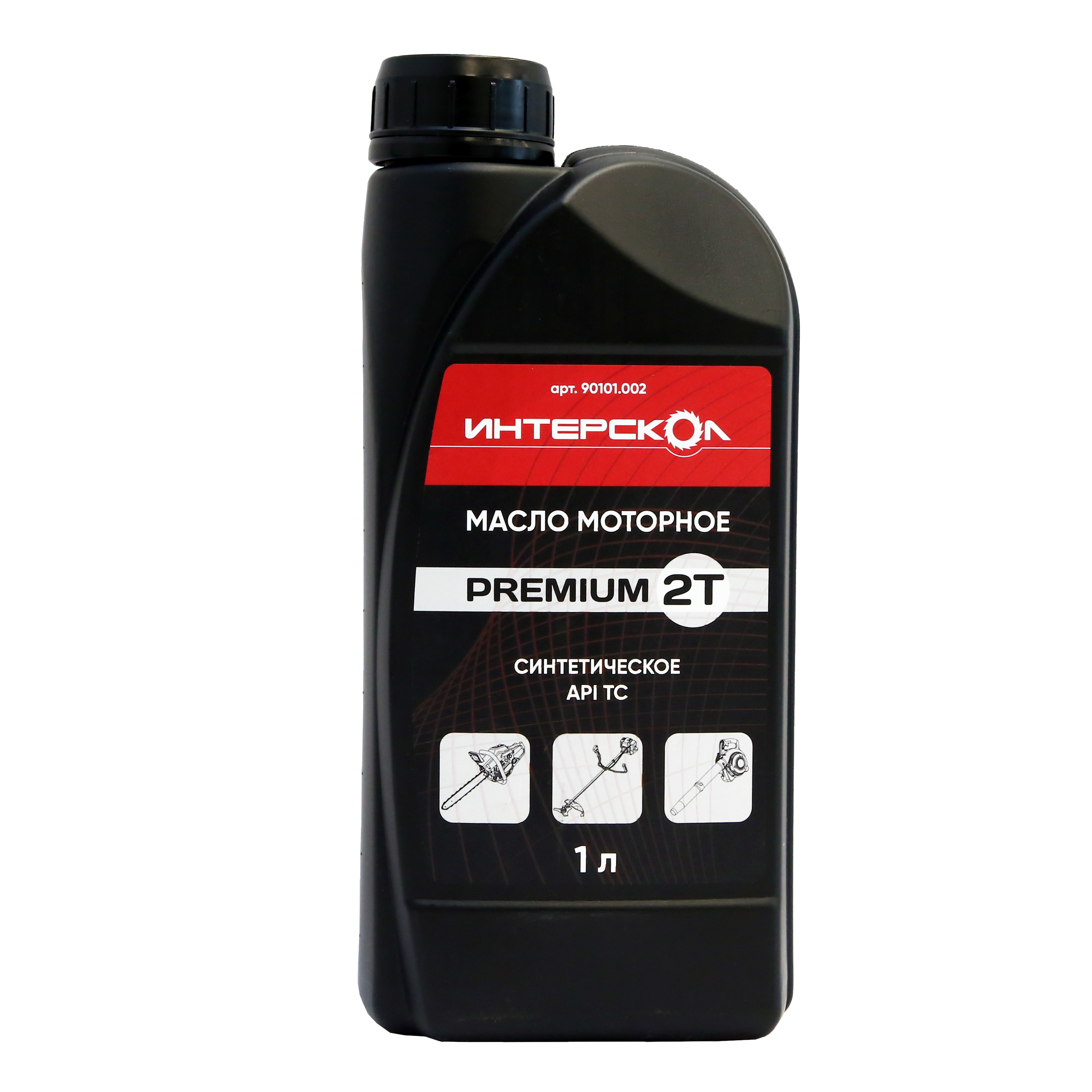 Масло моторное ИНТЕРСКОЛ Premium, 2-х тактное, синтетическое, 1000 мл (90101.002)