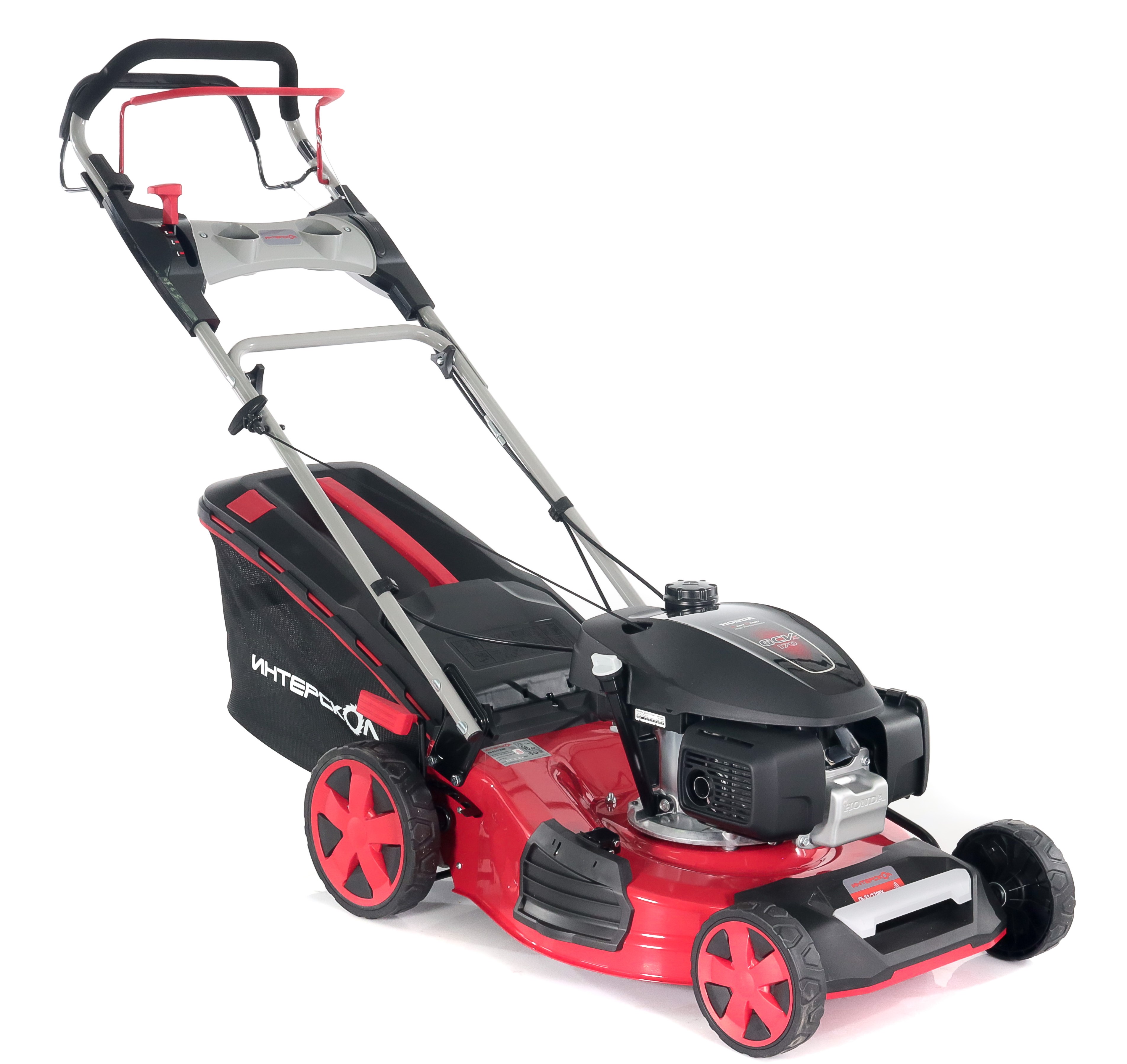 Бензиновая газонокосилка ИНТЕРСКОЛ ГБ-51/170ВХ, 4.6 л.с., 170 см³, 3000 об/мин, 60 л (934.0.0.70)