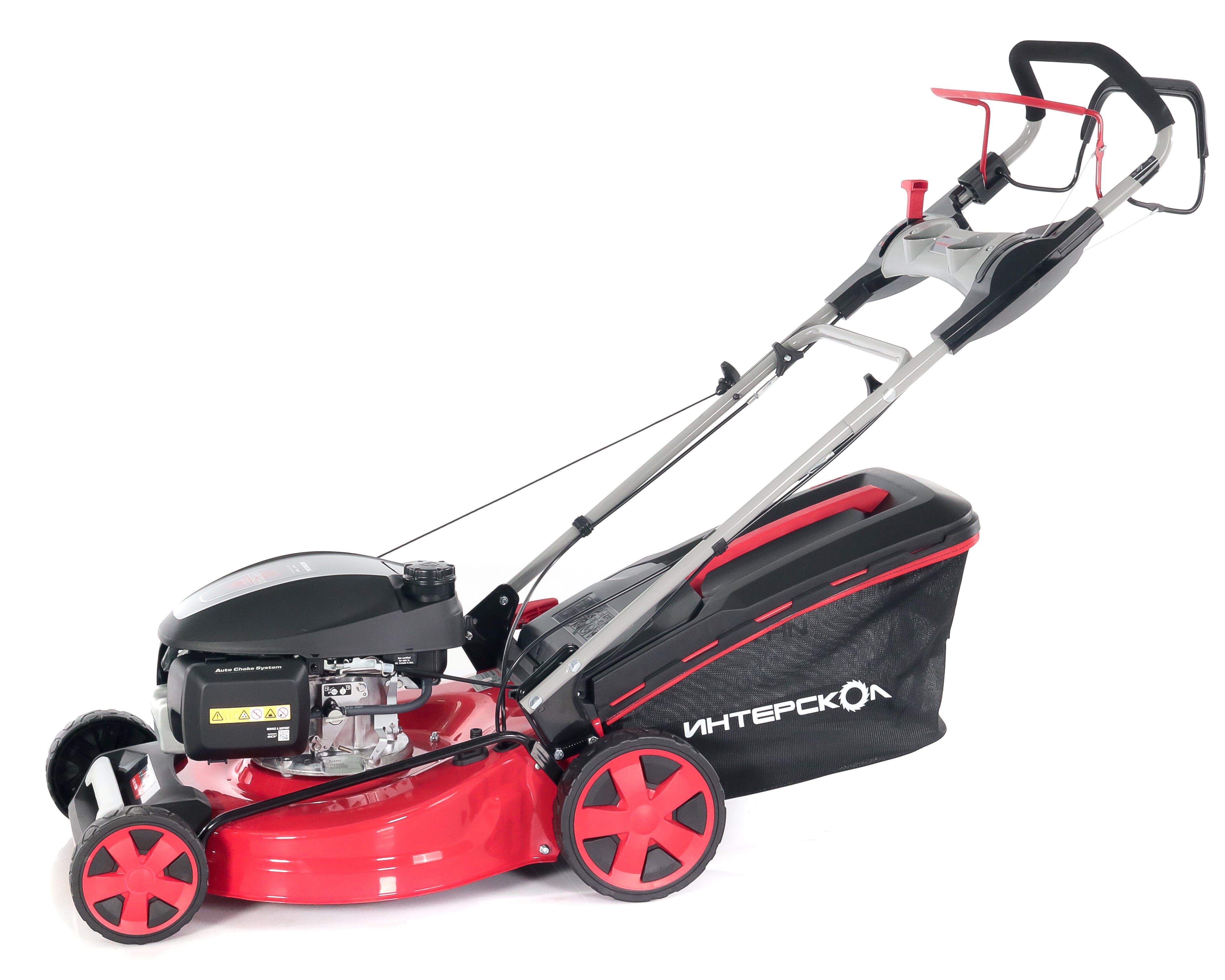 Бензиновая газонокосилка ИНТЕРСКОЛ ГБ-51/170ВХ, 4.6 л.с., 170 см³, 3000 об/мин, 60 л (934.0.0.70)
