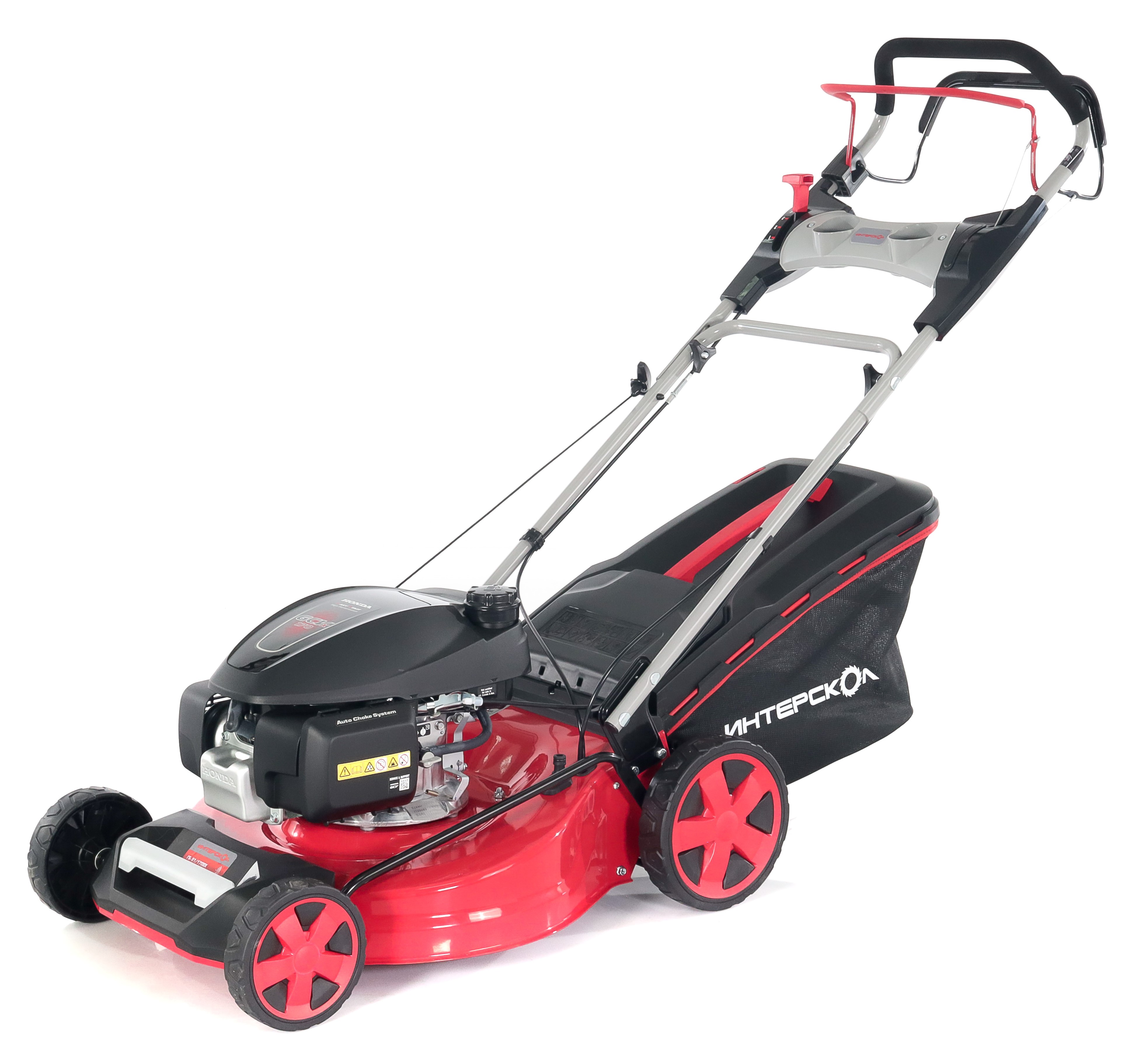 Бензиновая газонокосилка ИНТЕРСКОЛ ГБ-51/170ВХ, 4.6 л.с., 170 см³, 3000 об/мин, 60 л (934.0.0.70)