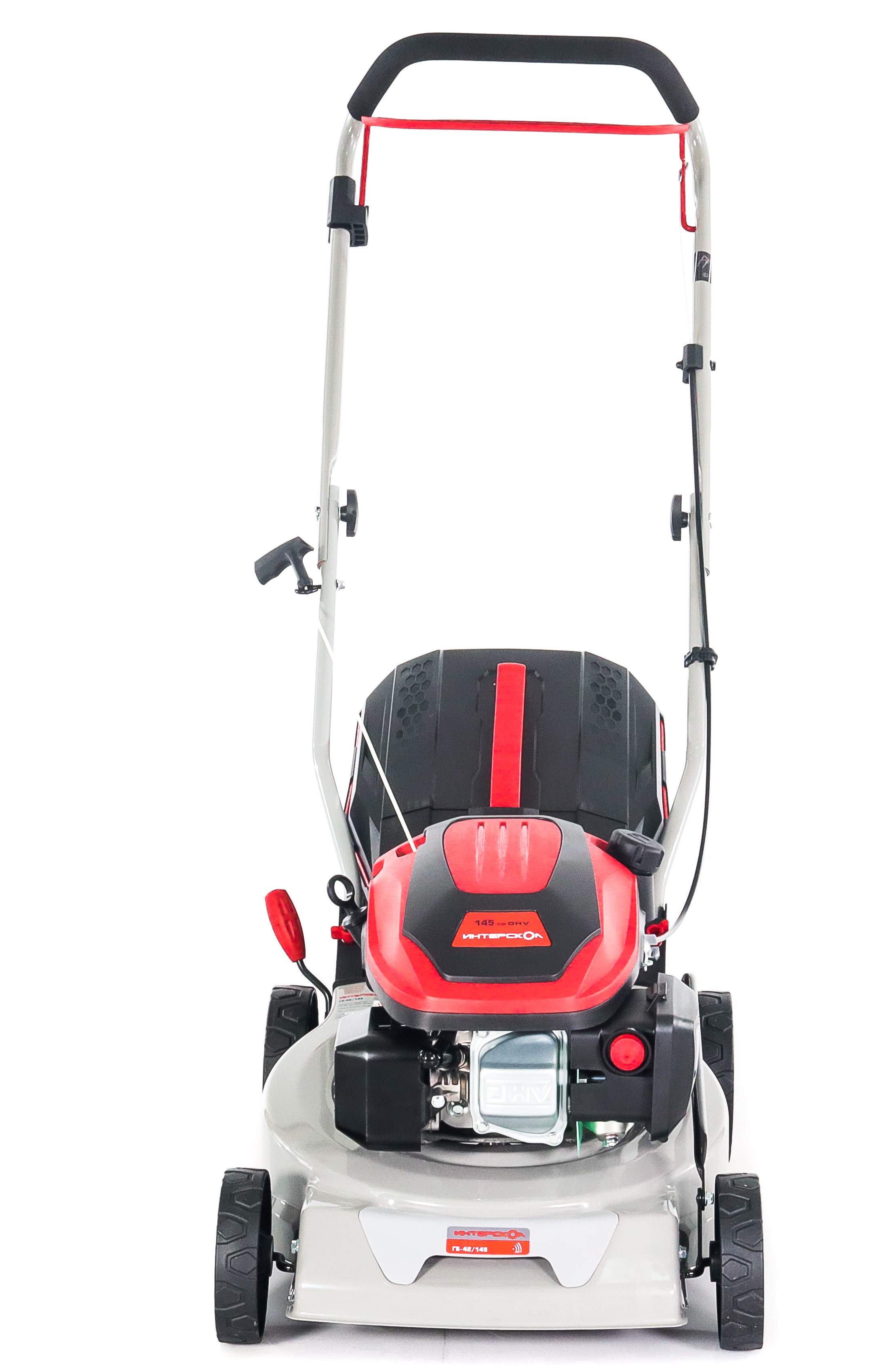 Бензиновая газонокосилка ИНТЕРСКОЛ ГБ-42/145, 3.5 л.с., 145 см³, 3000 об/мин, 40 л (923.0.0.70)