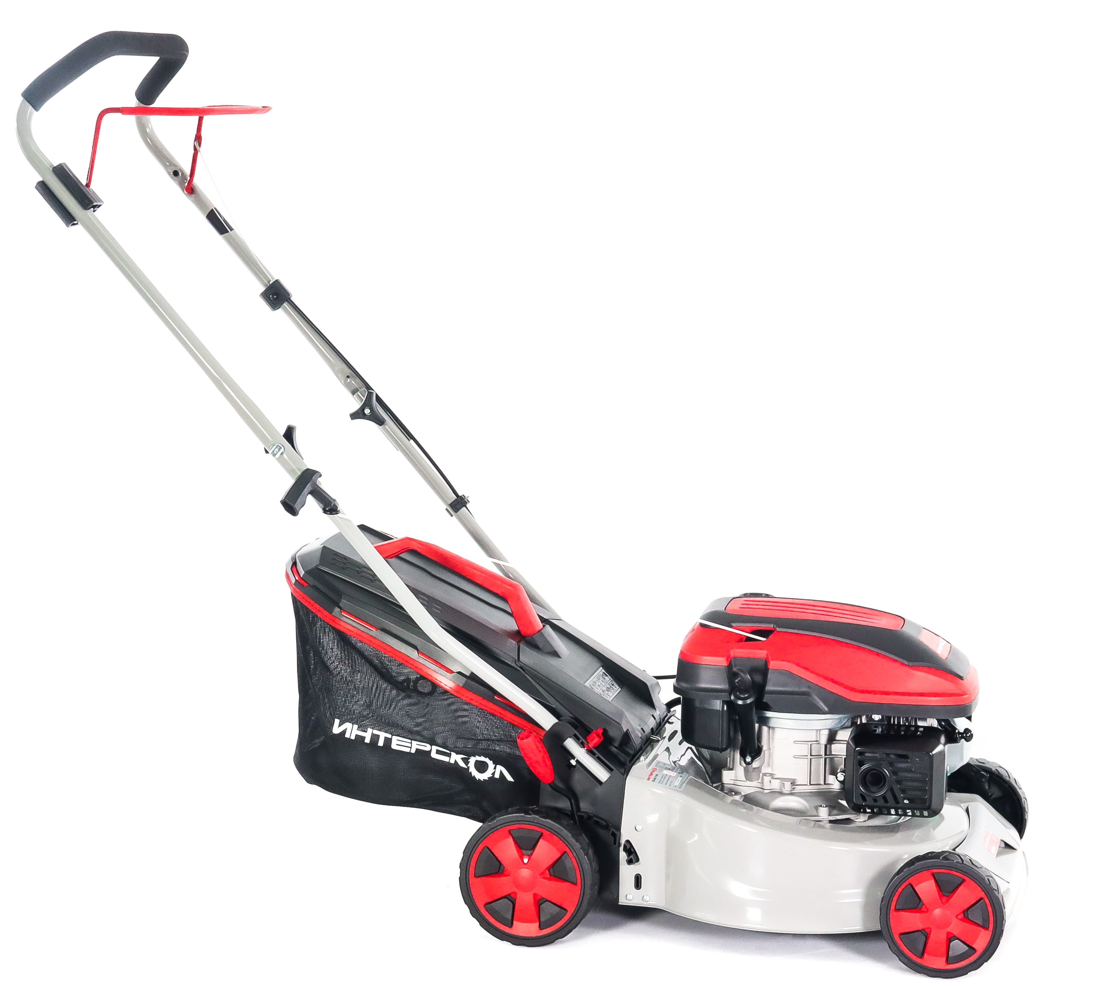 Бензиновая газонокосилка ИНТЕРСКОЛ ГБ-42/145, 3.5 л.с., 145 см³, 3000 об/мин, 40 л (923.0.0.70)