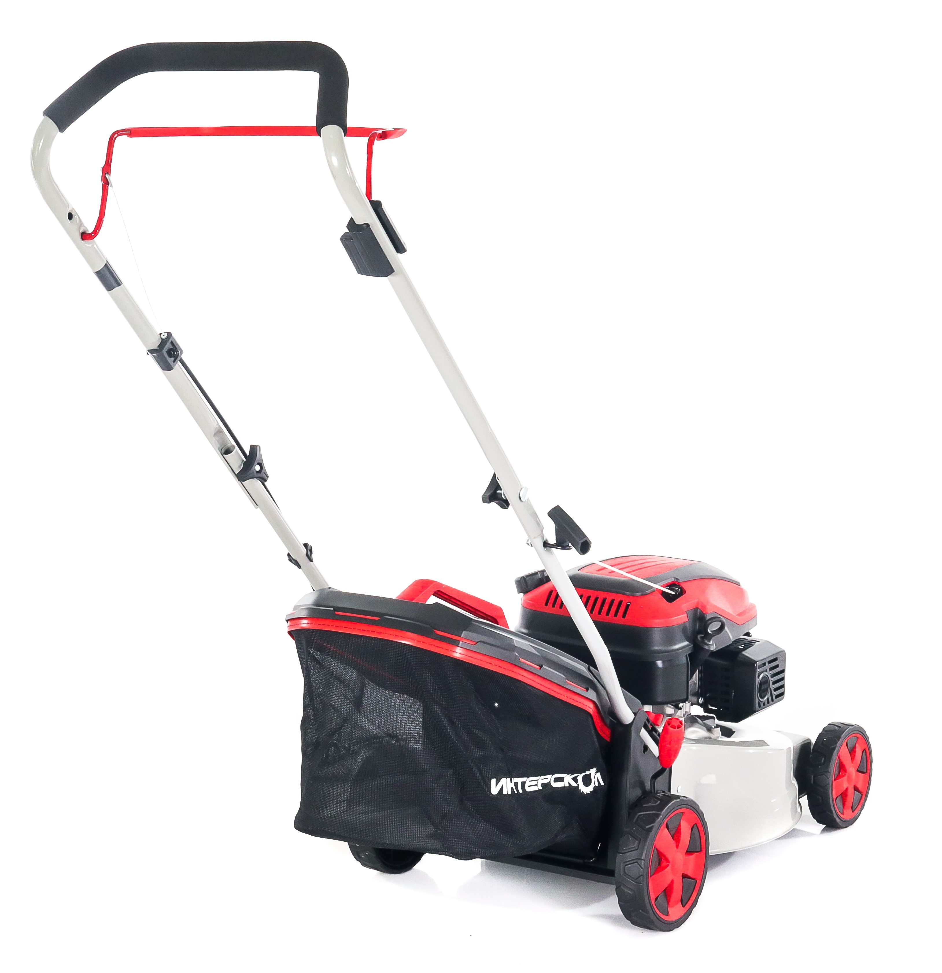 Бензиновая газонокосилка ИНТЕРСКОЛ ГБ-42/145, 3.5 л.с., 145 см³, 3000 об/мин, 40 л (923.0.0.70)