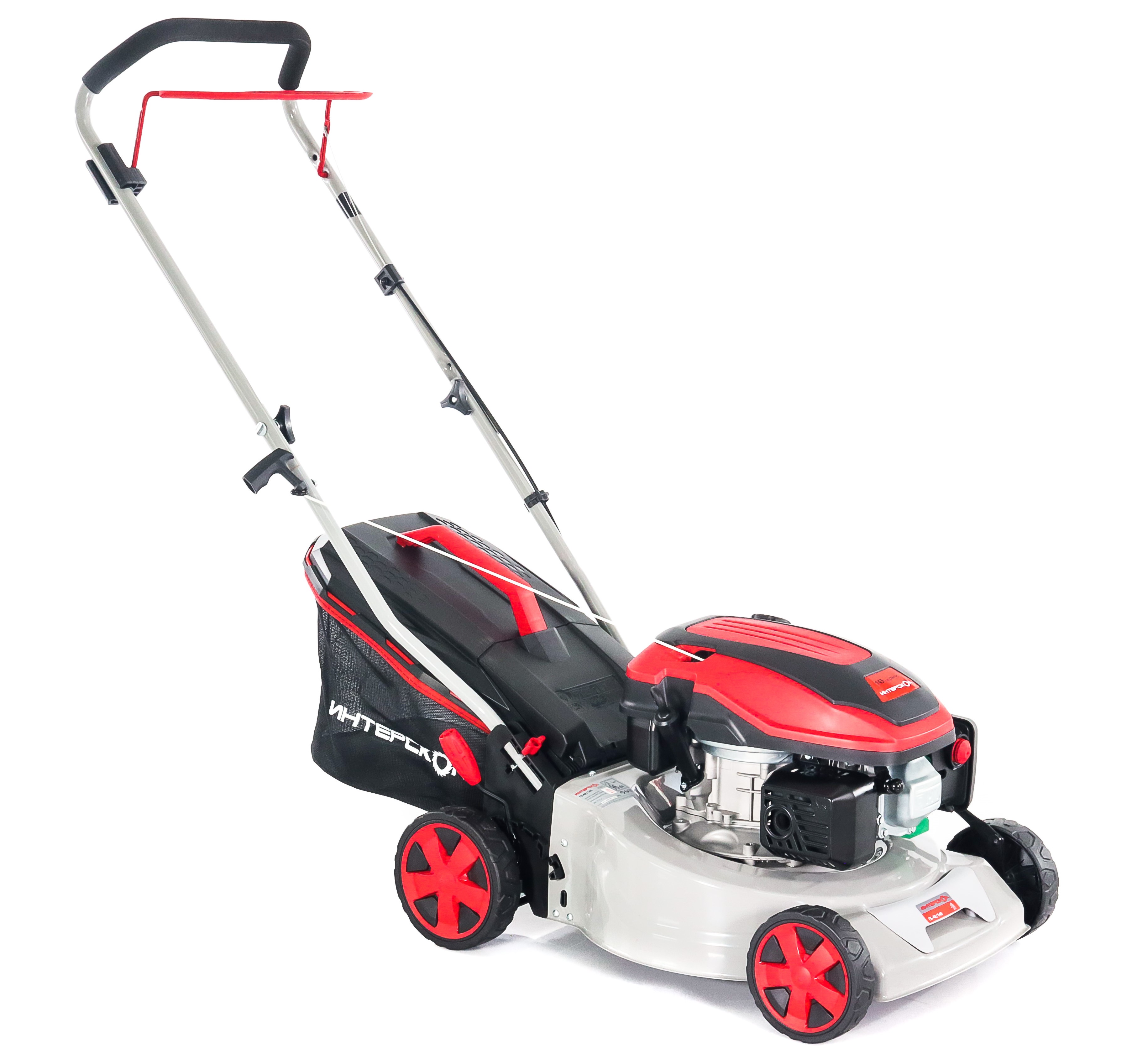 Бензиновая газонокосилка ИНТЕРСКОЛ ГБ-42/145, 3.5 л.с., 145 см³, 3000 об/мин, 40 л (923.0.0.70)