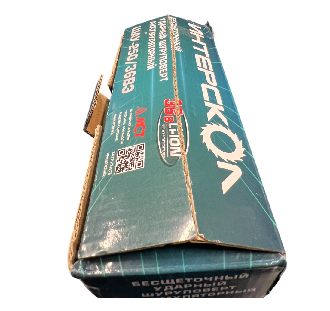 Аккумуляторный ударный шуруповерт ИНТЕРСКОЛ ШАУ-250/36ВЭ 250, 36 В, 250 Нм, 4500 уд/мин, без АКБ и ЗУ (УЦЕНЕННЫЙ ТОВАР) (862.0.0.70/U)