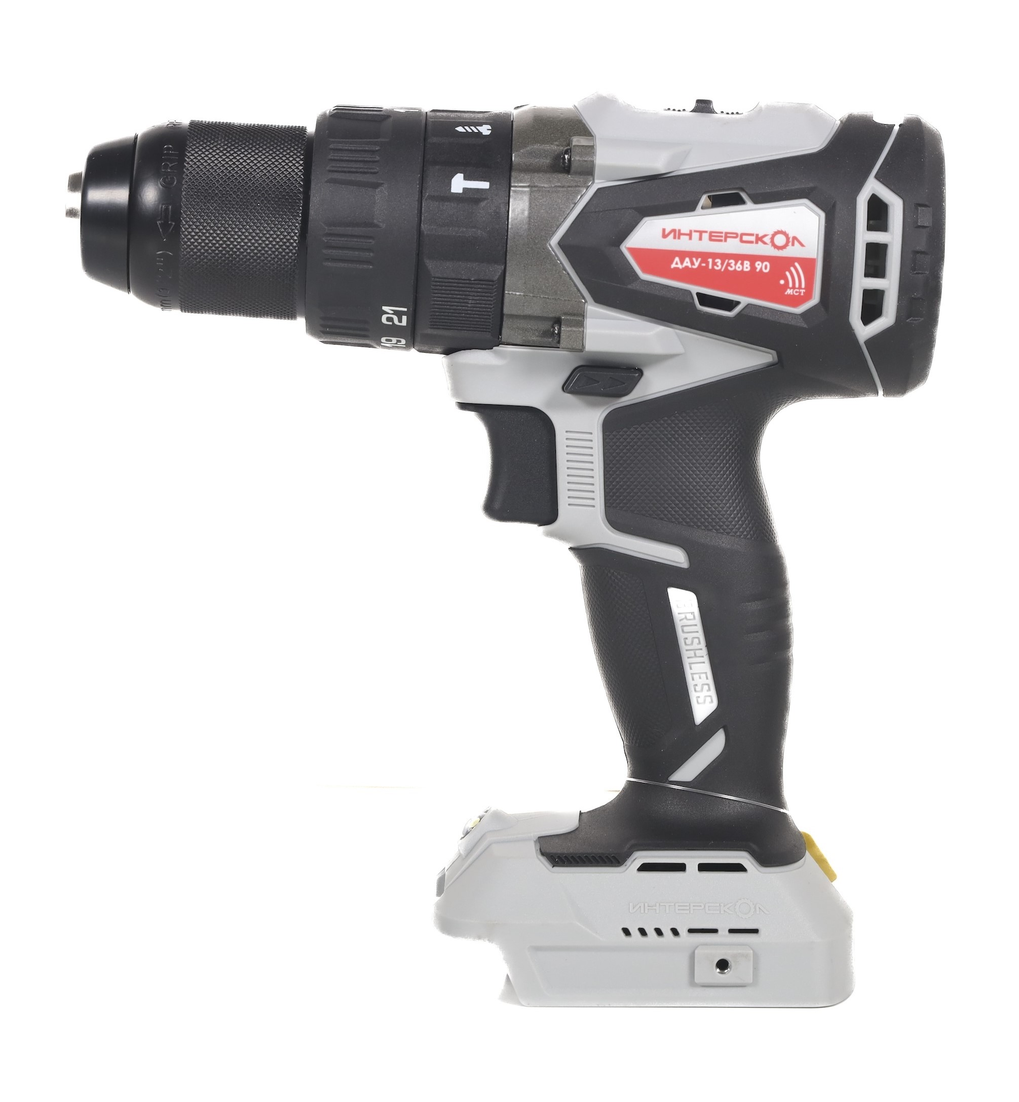 Аккумуляторная ударная дрель-шуруповерт ИНТЕРСКОЛ ДАУ-13/36В 90, 36 В, 2000 об/мин, 30000 уд/мин, без АКБ и ЗУ (860.0.0.70)