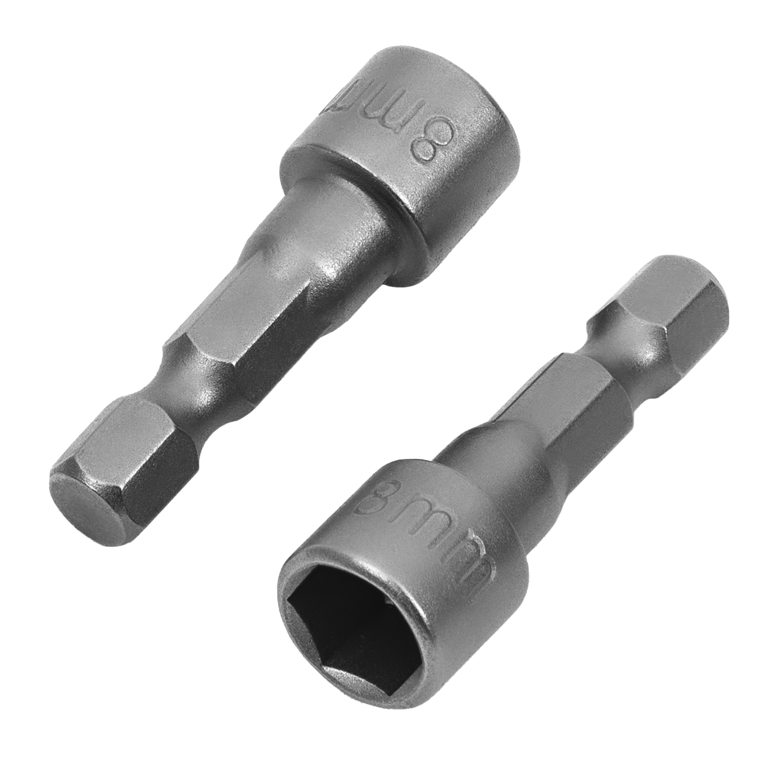 Головка торцевая ИНТЕРСКОЛ 8 мм, длина 38 мм, хвостовик 1/4", 2 шт., 0431 002