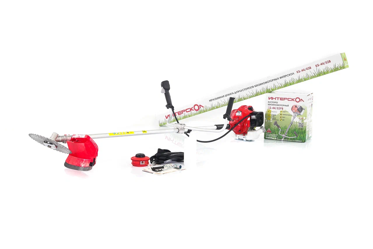 Кусторез бензиновый ИНТЕРСКОЛ КБ-44/52РВ, 1.6 кВт, 25.4 см, 7500 ход/мин (899.0.0.40)