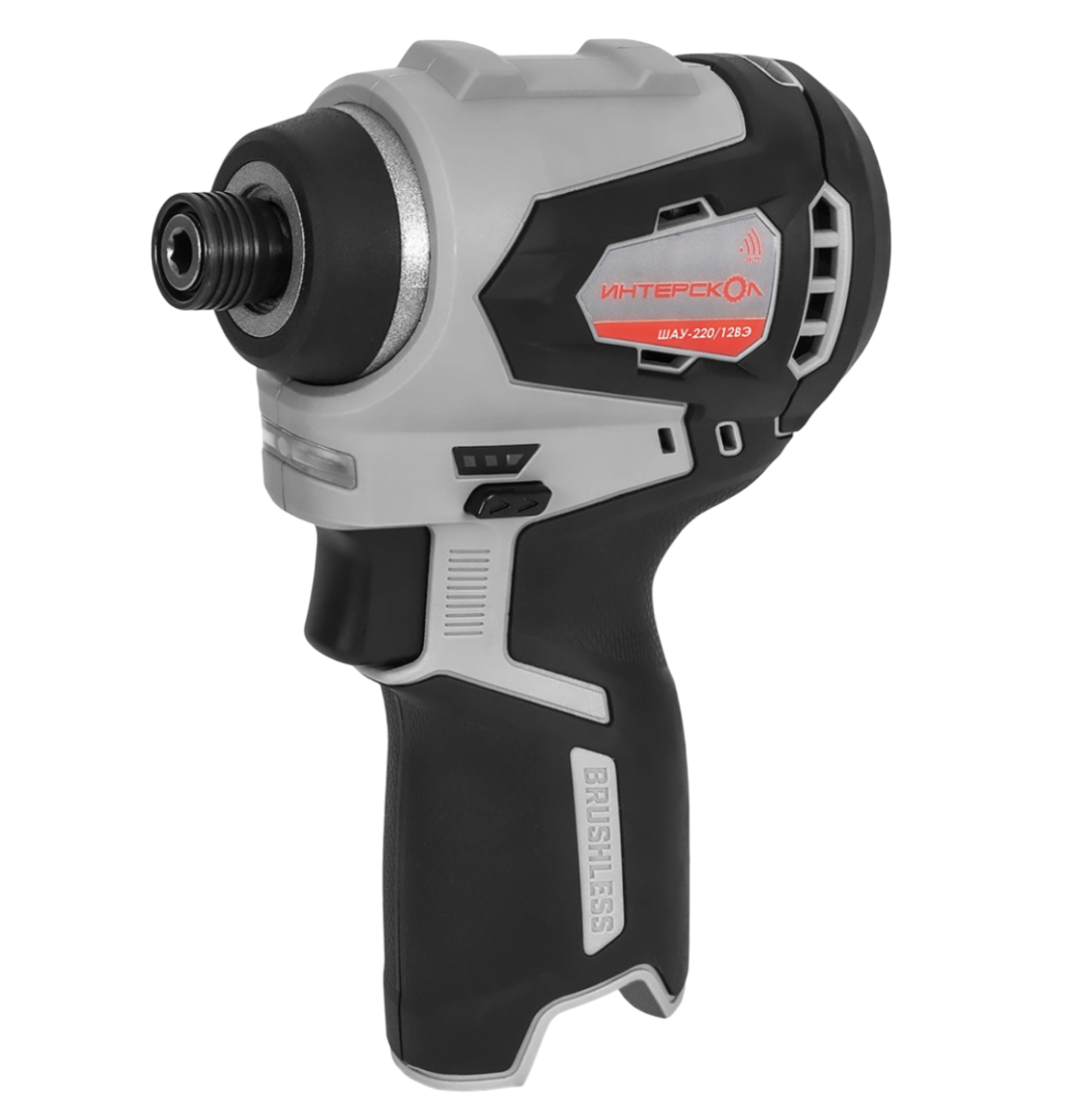 Аккумуляторный ударный шуруповерт ИНТЕРСКОЛ ШАУ-220/12ВЭ, 12 В, 220 Нм, 3200 уд/мин, с АКБ 5 Ач и ЗУ (803.1.0.70-B5C)