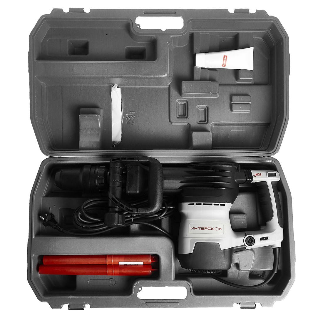 Отбойный молоток ИНТЕРСКОЛ М-20/1500ЭВ, 1500 Вт, 20 Дж, 2000 уд/мин (441.0.0.00)