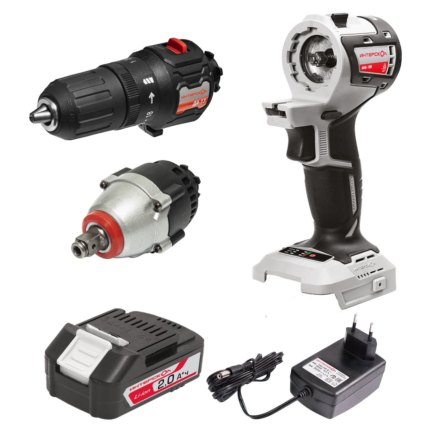 Набор электроинструмента ИНТЕРСКОЛ МультиМАКС «Автомобилист» МБ-100 (755.1.6.45)