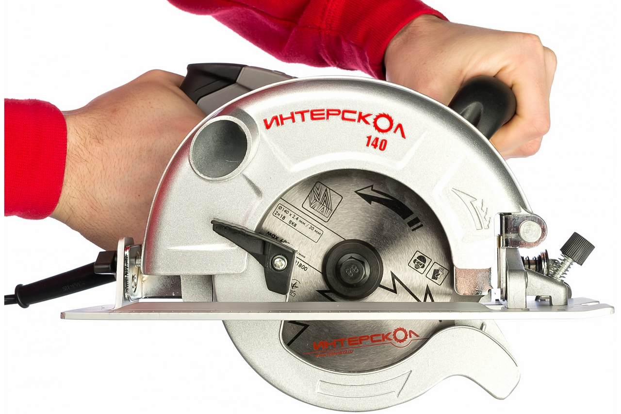 Пила циркулярная ИНТЕРСКОЛ ДП-140/800, 800 Вт, 140 мм, 4500 об/мин (95.1.0.00)