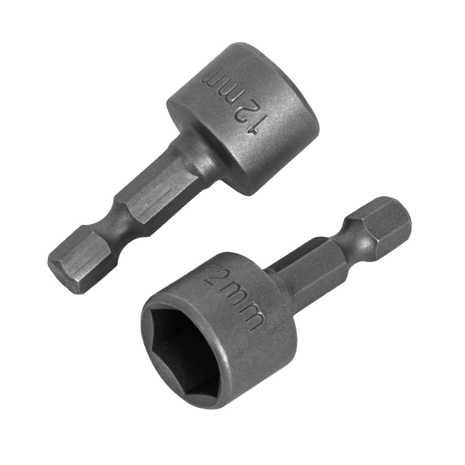 Головка торцевая ИНТЕРСКОЛ 12 мм, длина 38 мм, хвостовик 1/4", 2 шт.