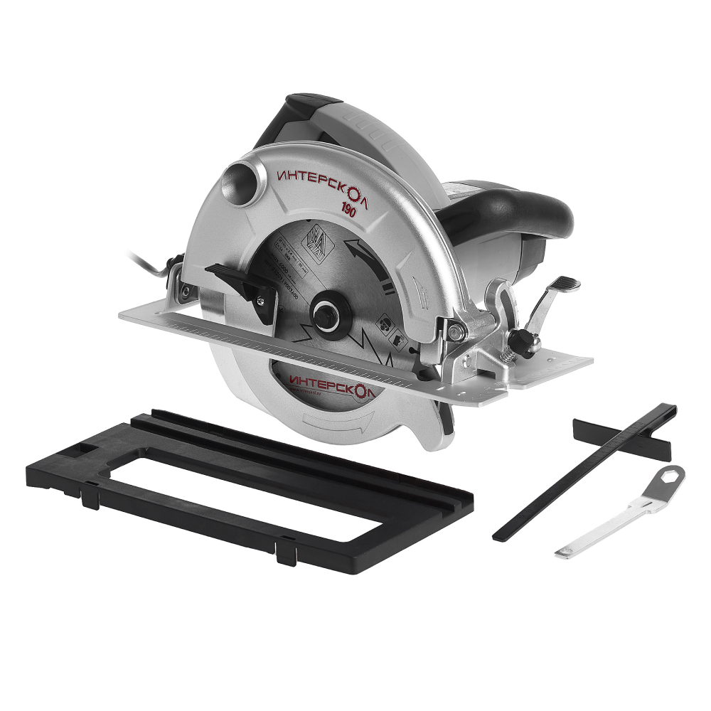 Пила циркулярная ИНТЕРСКОЛ ДП-190/1600М, 1600 Вт, 190 мм, 4800 об/мин (97.1.1.20)