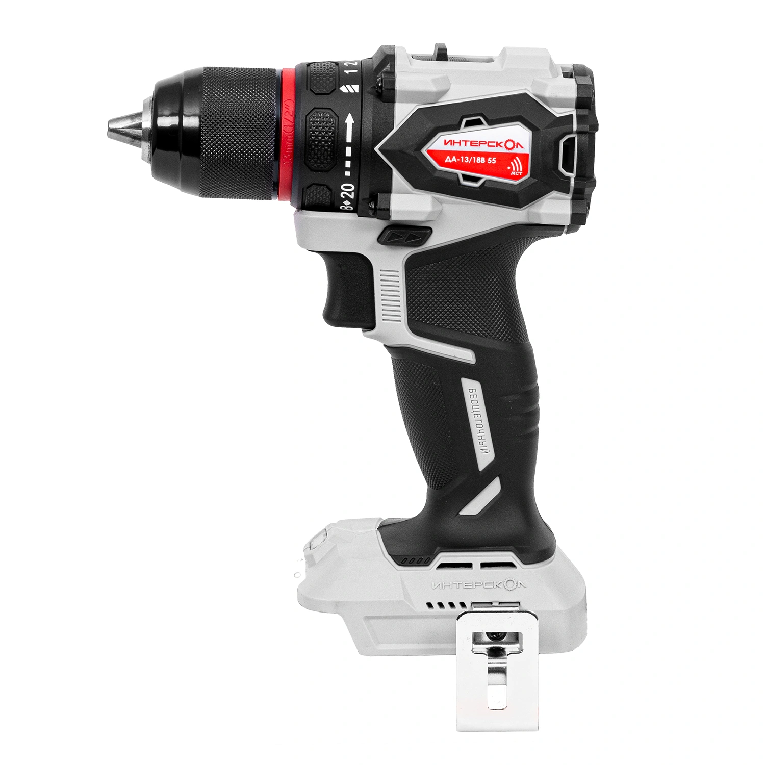 Аккумуляторная дрель-шуруповерт ИНТЕРСКОЛ ДА-13/18В 55, 18 В, 1850 об/мин, без АКБ и ЗУ (952.0.0.70)