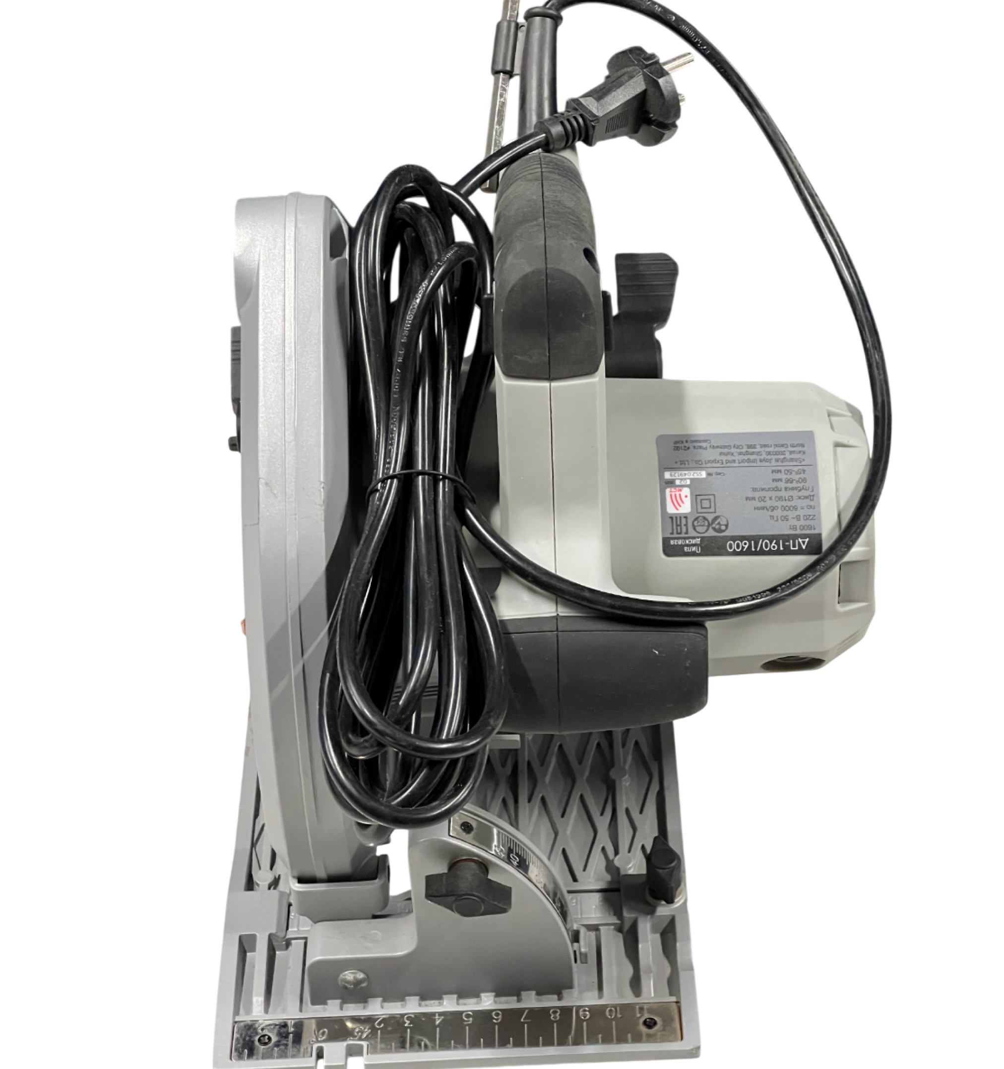 Пила дисковая ИНТЕРСКОЛ ДП-190/1600, 1600 Вт, 190 мм, 6000 об/мин, (УЦЕНЕННЫЙ ТОВАР) (552.2.1.70/U)