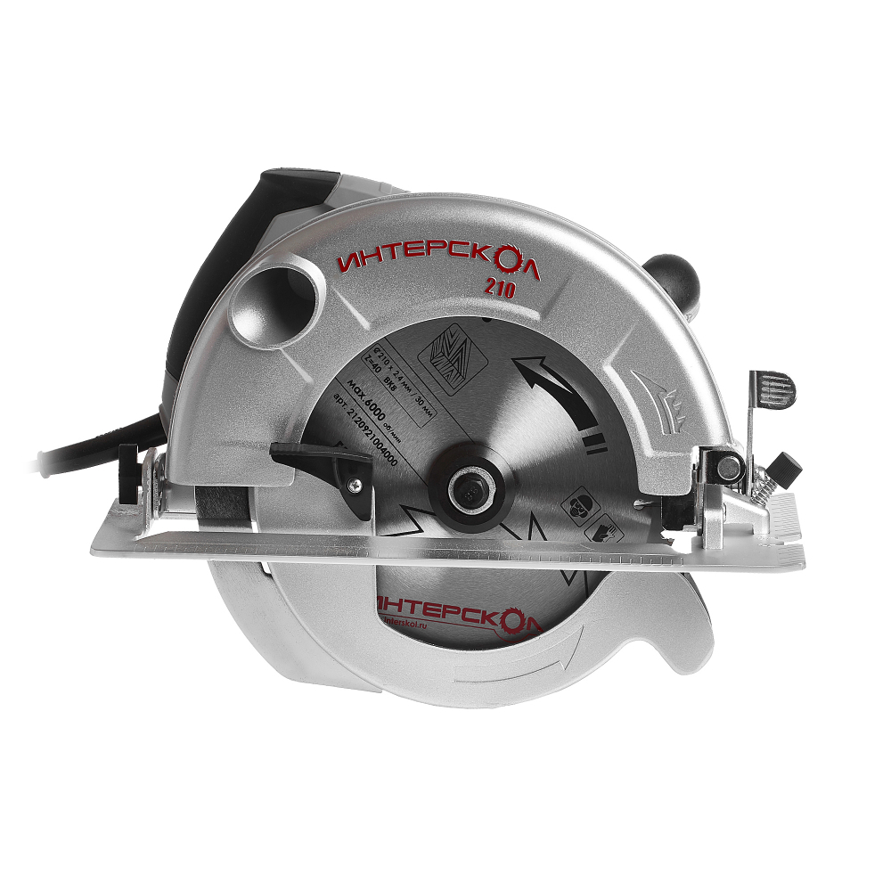 Пила циркулярная ИНТЕРСКОЛ ДП-210/1900ЭМ, 1900 Вт, 210 мм, 5000 об/мин (99.1.1.30)