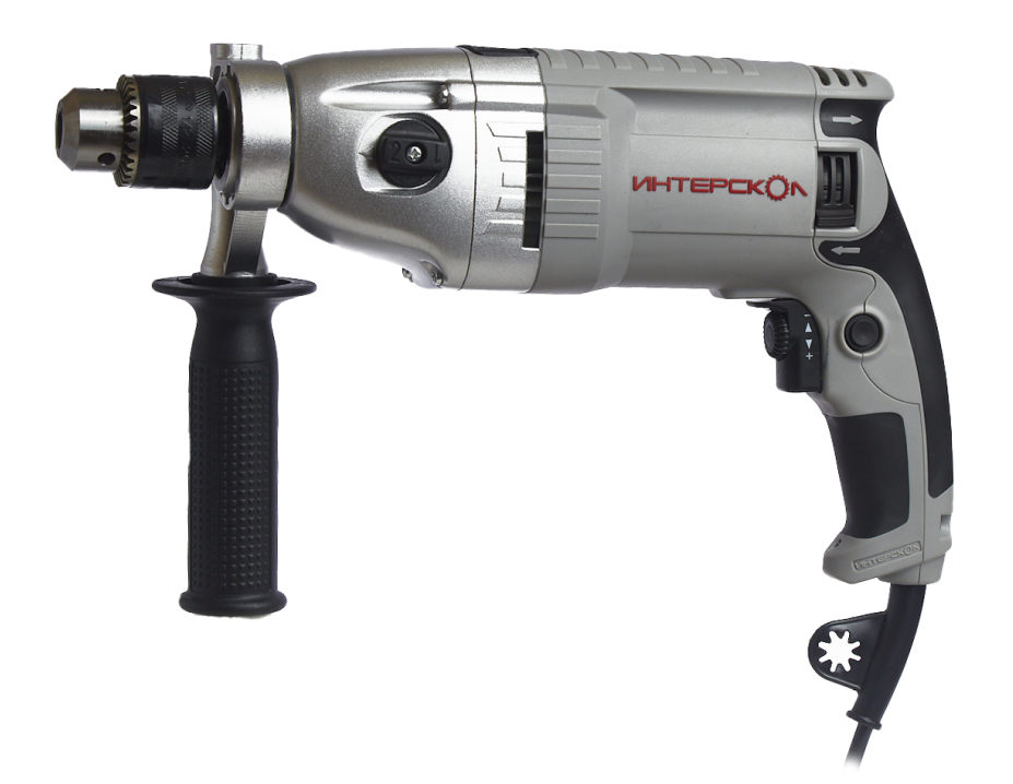 Ударная дрель ИНТЕРСКОЛ ДУ-16/1050ЭР, 1050 Вт, 2000 об/мин, 32000 уд/мин (149.1.3.00)