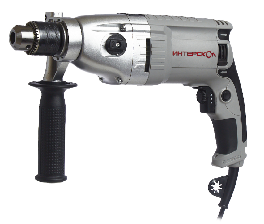 Ударная дрель ИНТЕРСКОЛ ДУ-16/1050ЭР, 1050 Вт, 2000 об/мин, 32000 уд/мин (149.1.3.00)