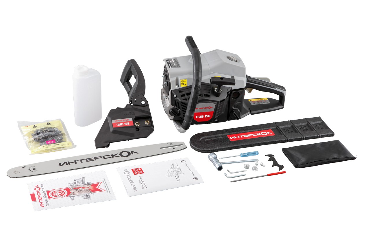 Цепная пила ИНТЕРСКОЛ ПЦБ 158, 2.35 кВт, 45 см (879.0.0.70)