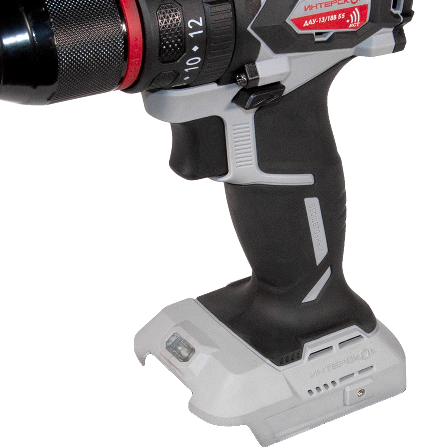 Дрель-шуруповерт ИНТЕРСКОЛ ДАУ-13/18В 55, 18 В, 1850 об/мин, 27750 уд/мин, без АКБ и ЗУ (953.0.0.70)