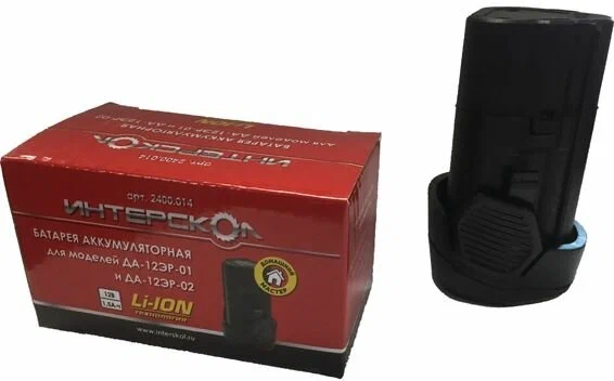 Аккумуляторный туннельный блок ИНТЕРСКОЛ БА-2,5/12, Li-Ion, 12 В, 2.5 Ач, 1 шт. (2400.014)