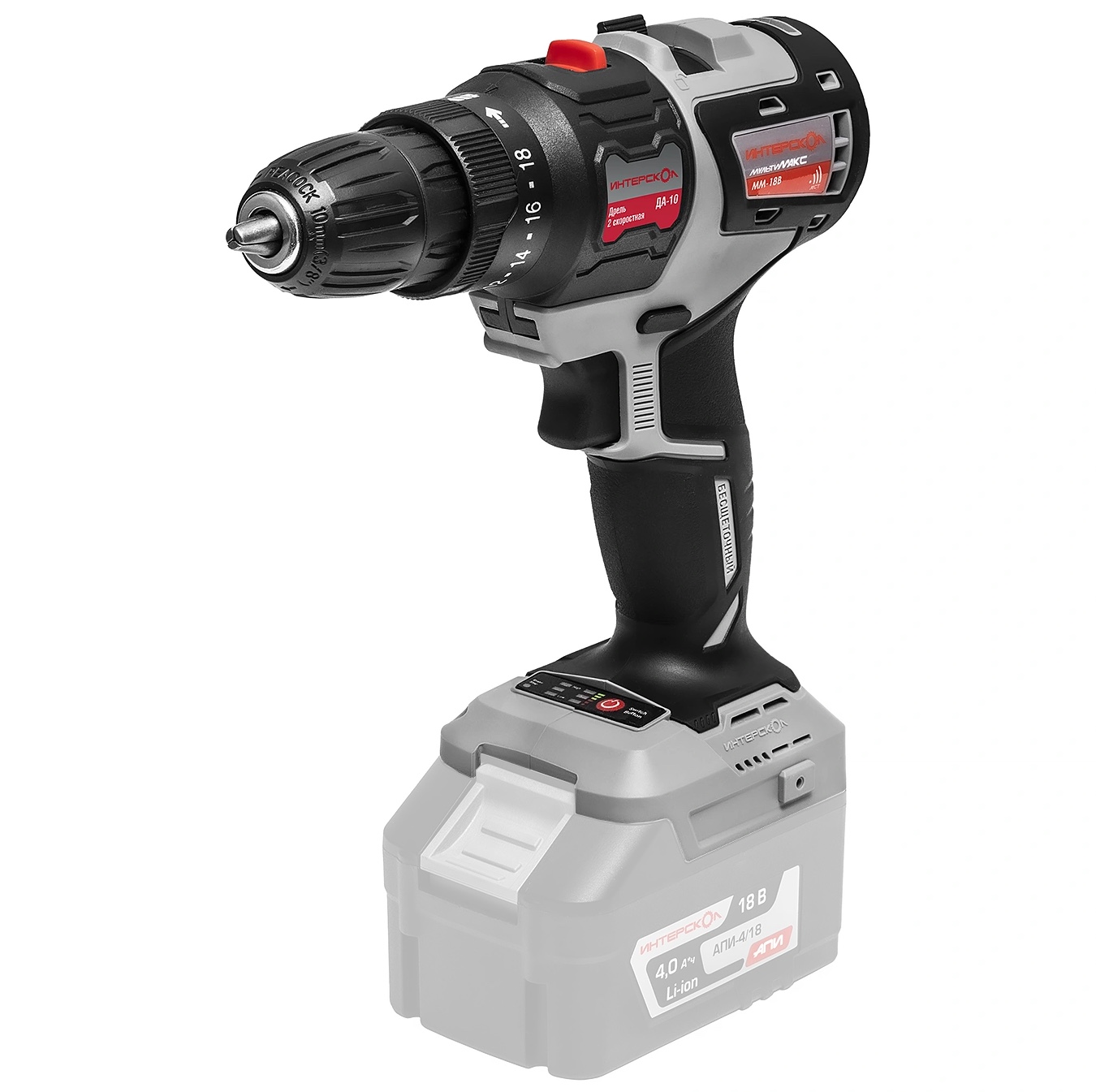 Набор электроинструмента ИНТЕРСКОЛ МультиМАКС "Базовый Шуруповерт" (755.4.5.40)