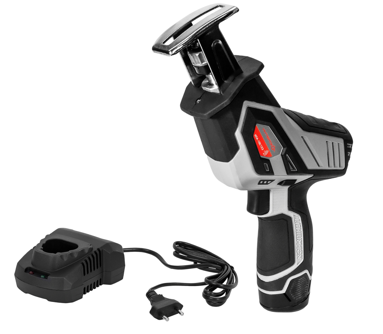 Аккумуляторная ножовочная пила ИНТЕРСКОЛ НПА-100/12Э,, 12 В, 3000 ход/мин, 15 мм, с АКБ 2 Ач и ЗУ (805.0.0.70-B2C)