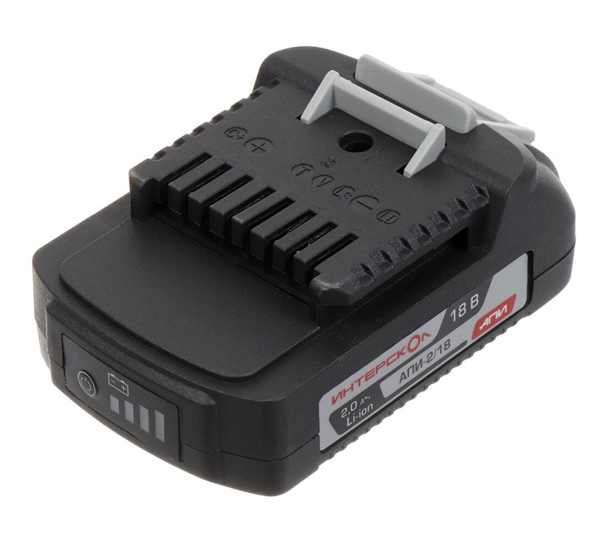 Аккумуляторная ударная дрель-шуруповерт ИНТЕРСКОЛ ДАУ-13/18В 80, 18 В, 1800 об/мин, с АКБ 2 Ач и ЗУ (786.0.0.70-B2C)