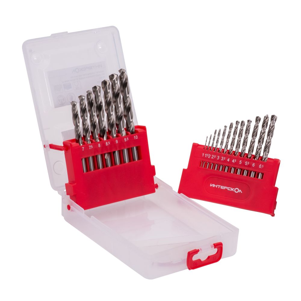 Набор аккумуляторного инструмента ИНТЕРСКОЛ 12 В: дрель-шуруповерт ДА-10/12В 36 + гравер АГМ-12Э +19 сверл, с 2 АКБ 2 Ач и ЗУ