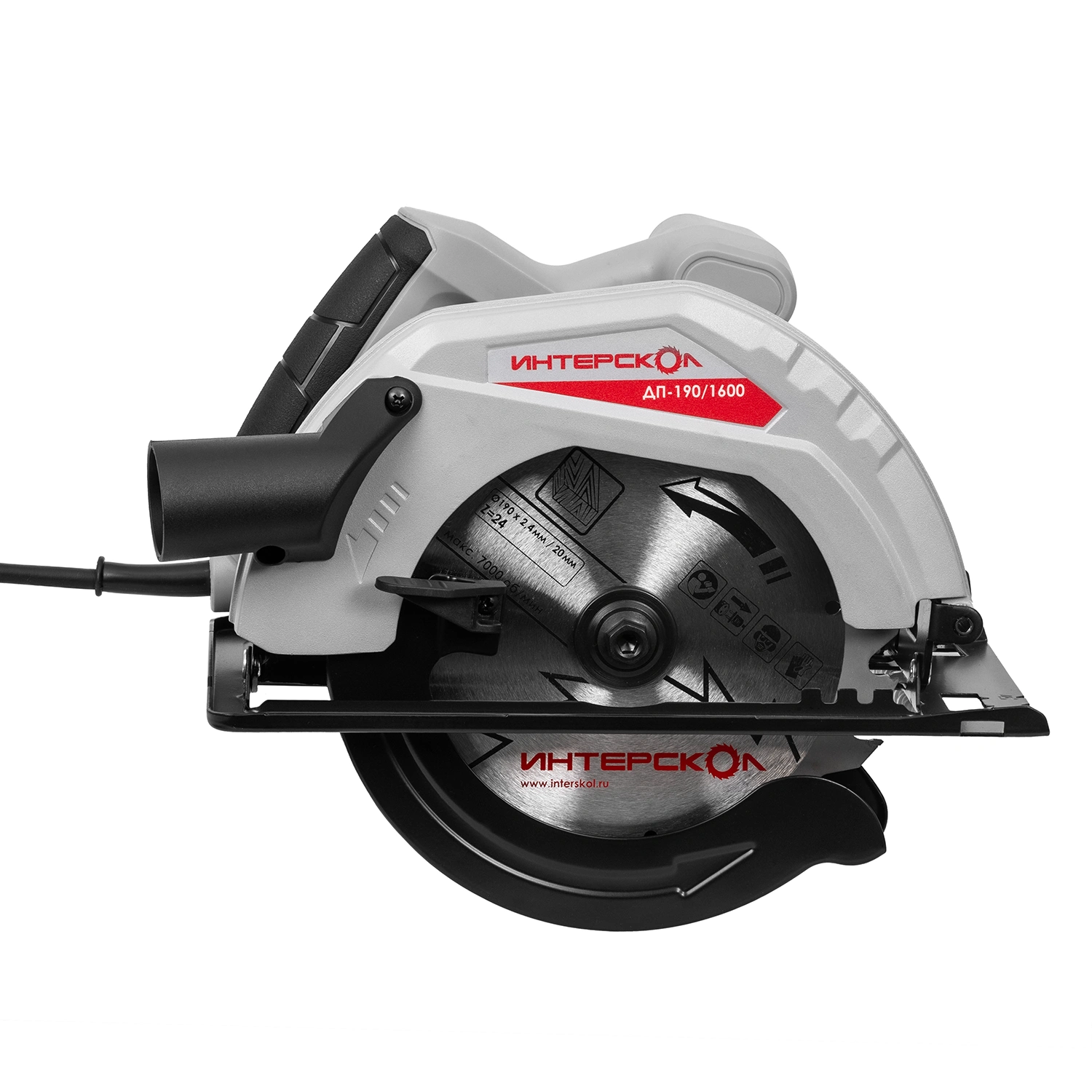 Пила дисковая ИНТЕРСКОЛ ДП-190/1600, 1600 Вт, 190 мм, 5000 об/мин (681.0.0.00)