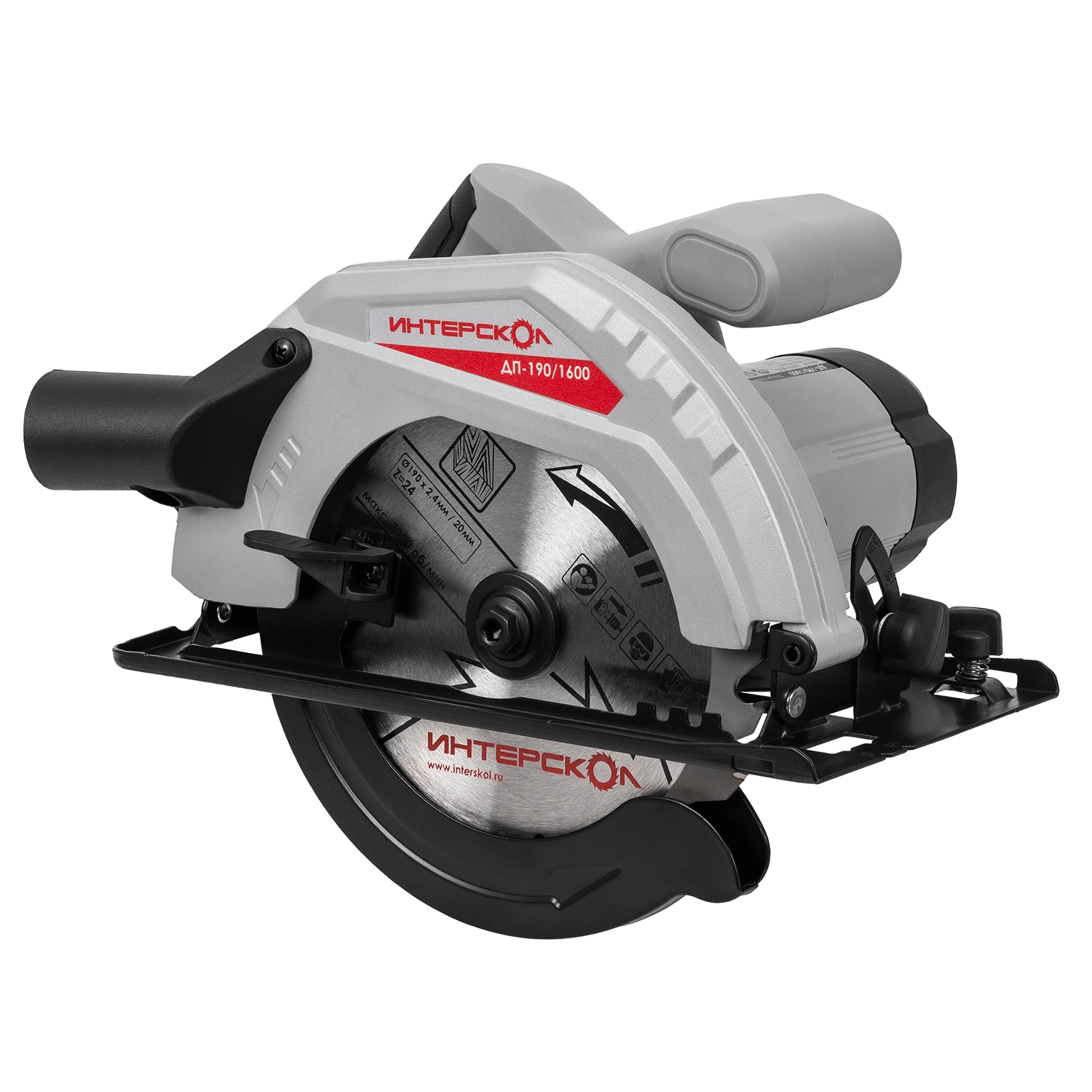 Пила дисковая ИНТЕРСКОЛ ДП-190/1600, 1600 Вт, 190 мм, 5000 об/мин (681.0.0.00)