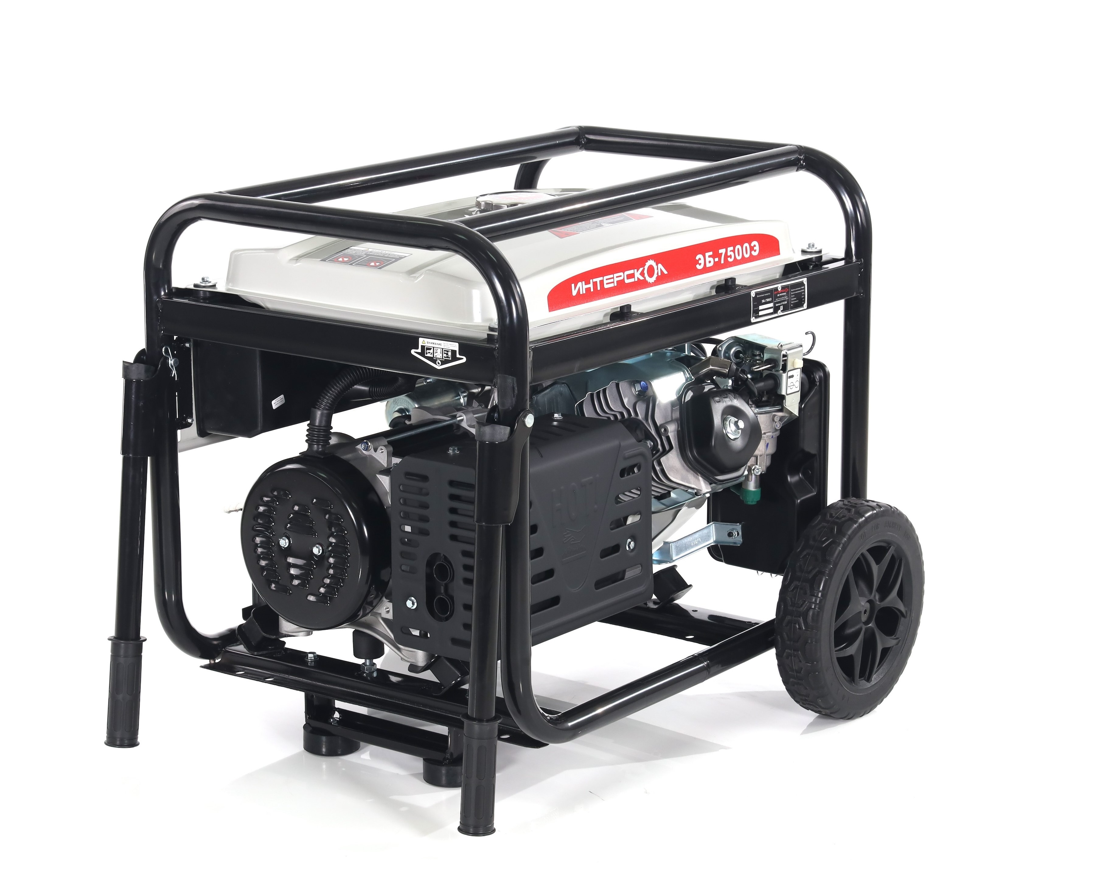 Генератор бензиновый ИНТЕРСКОЛ ЭБ-7500Э синхронный, 6 кВт, (796.0.0.40)