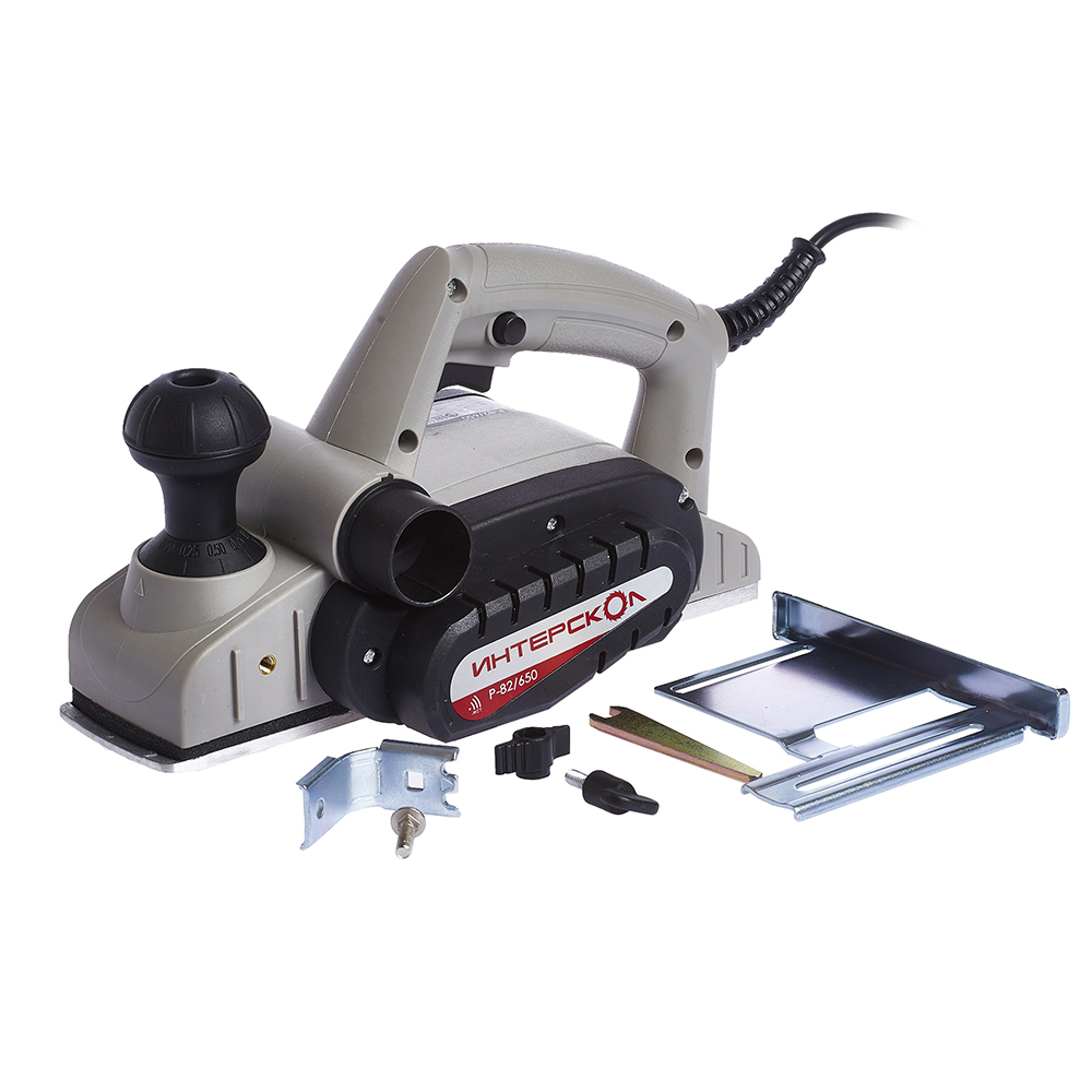 Электрорубанок ИНТЕРСКОЛ Р-82/650, 650 Вт, 16000 об/мин, 82 мм (424.1.0.00)