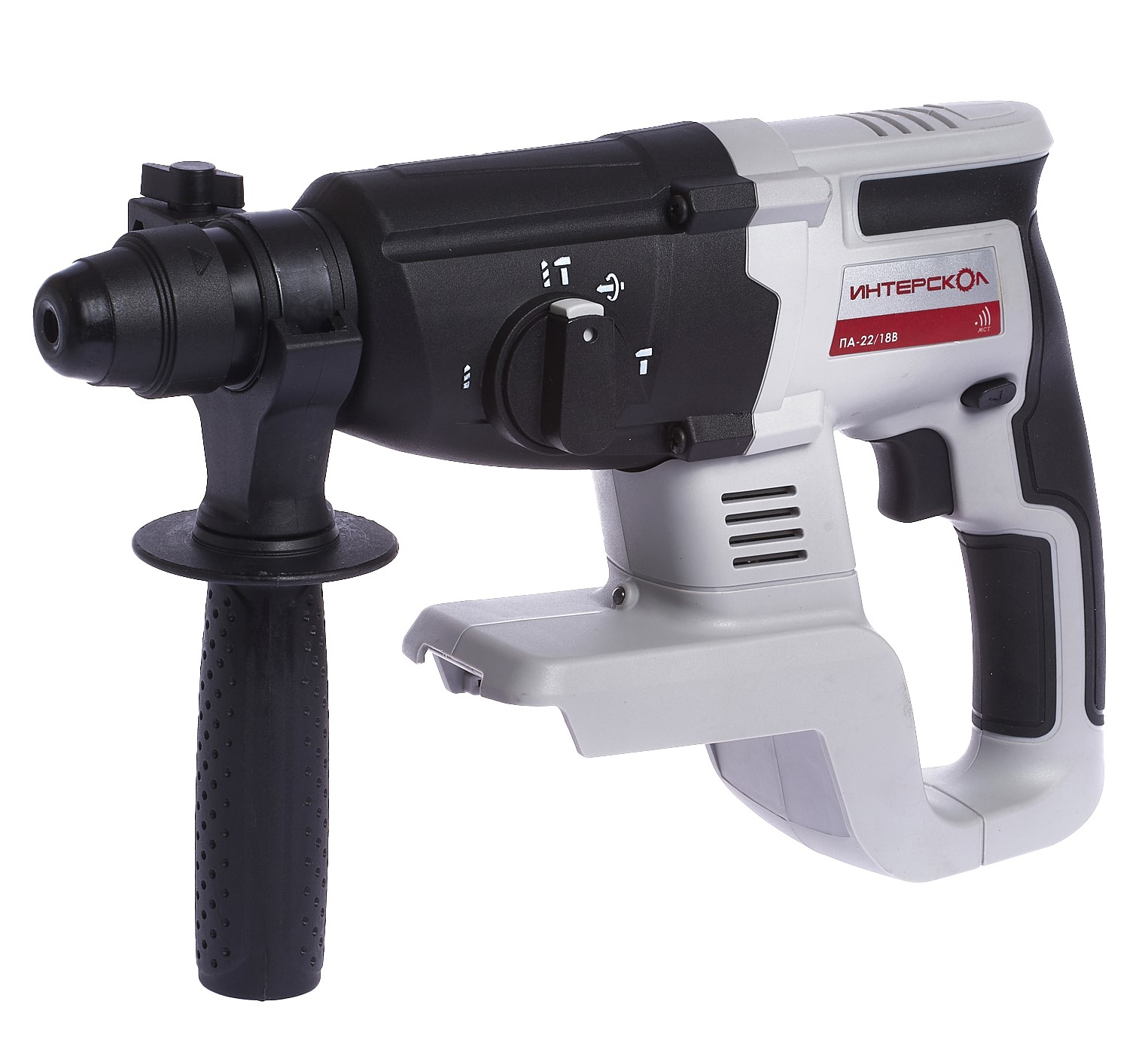 Аккумуляторный перфоратор ИНТЕРСКОЛ ПА-22/18В, 18 В, 1.7 Дж, 4250 уд/мин, с АКБ 4 Ач и ЗУ (649.0.0.70-B4C)